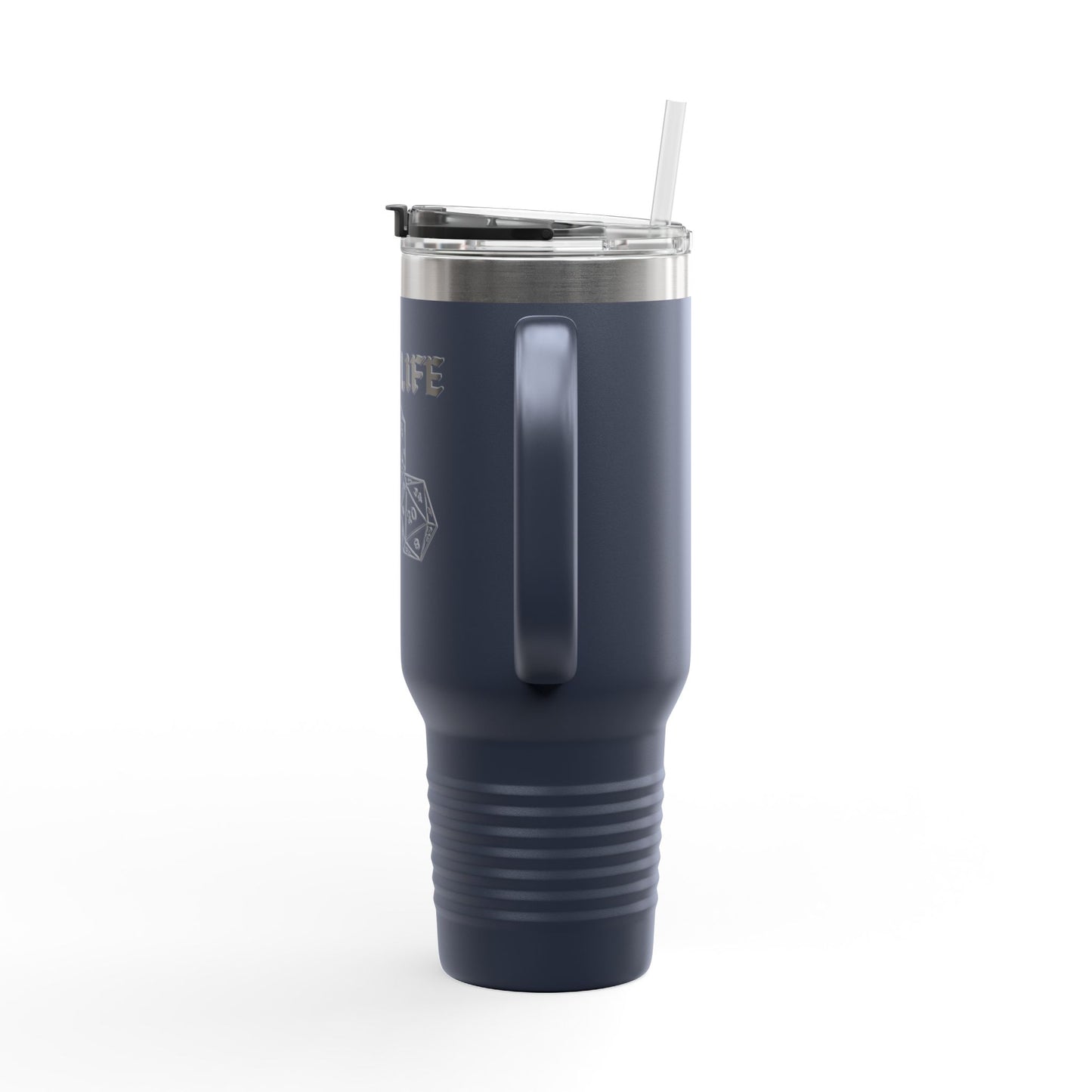 Dice Life Insulated Travel Mug, 40oz | Perfect for Gamers, Strong Design, Great for Parties, Gifts for RPG Fans, Outdoor Adventures