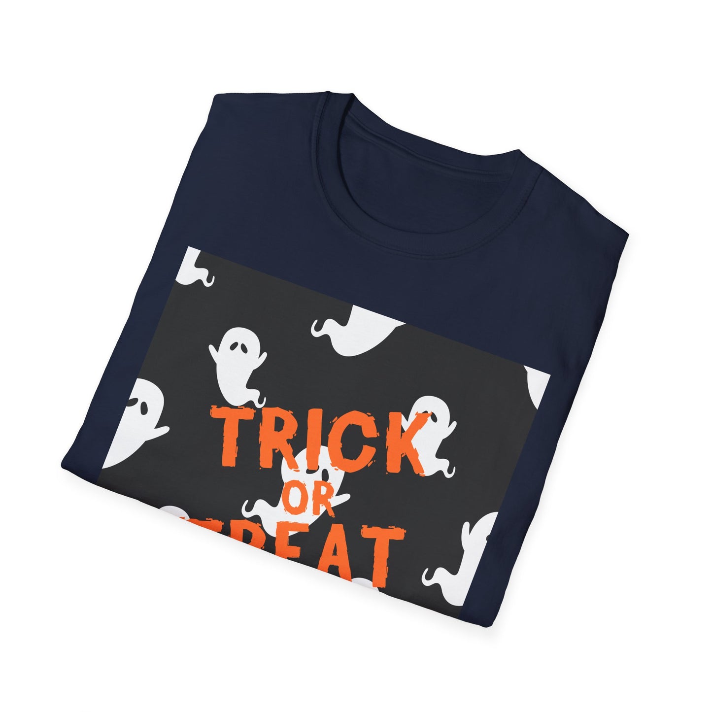 Halloween Ghost T-Shirt, Spooky Unisex Tee, Trick or Treat Shirt, Fall Fashion, Halloween Party Outfit, Casual Wear