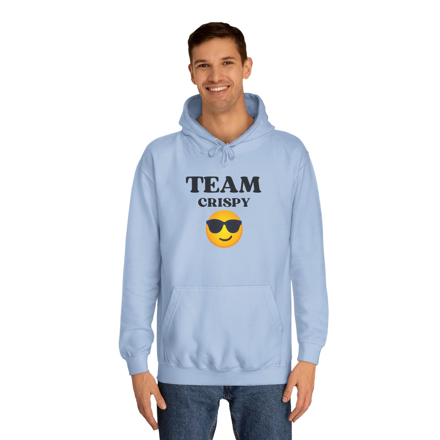 Cool College Hoodie - Team Crispy, Unisex Sweatshirt, Perfect for Students, Cozy Gift for Graduates, Casual Everyday Wear