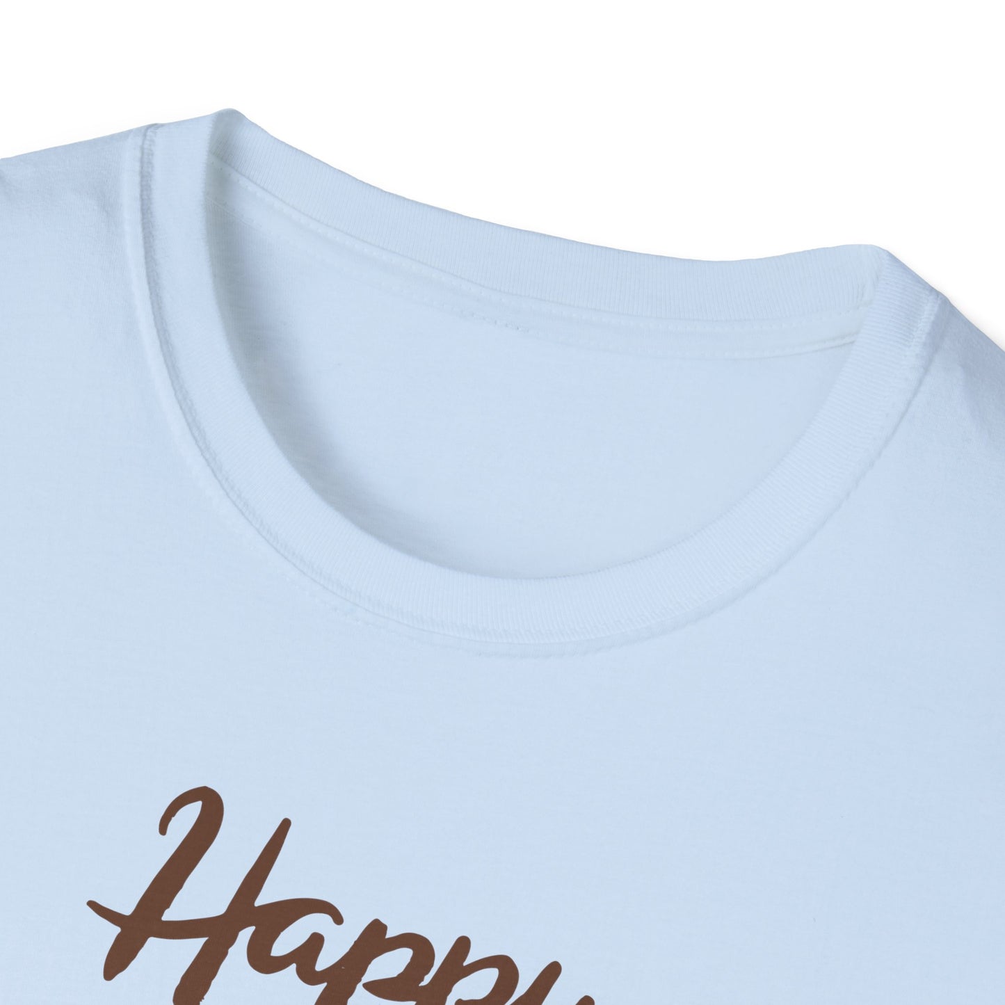 Thanksgiving Coffee T-Shirt - Unisex Softstyle Tee for Fall Celebrations, Autumn Apparel, Holiday Gathering, Family Gatherings, [...]