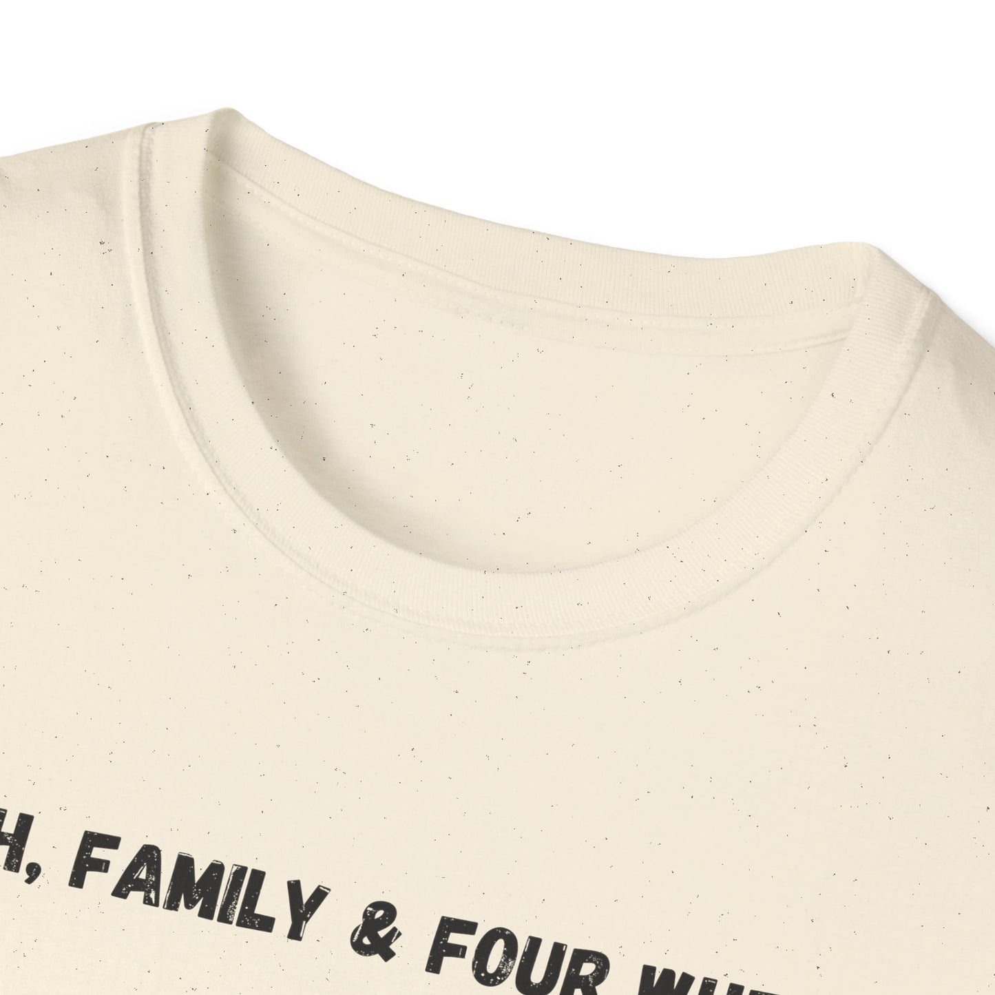 Faith Family & Four Wheels" T-Shirt | Auto Faith Tee