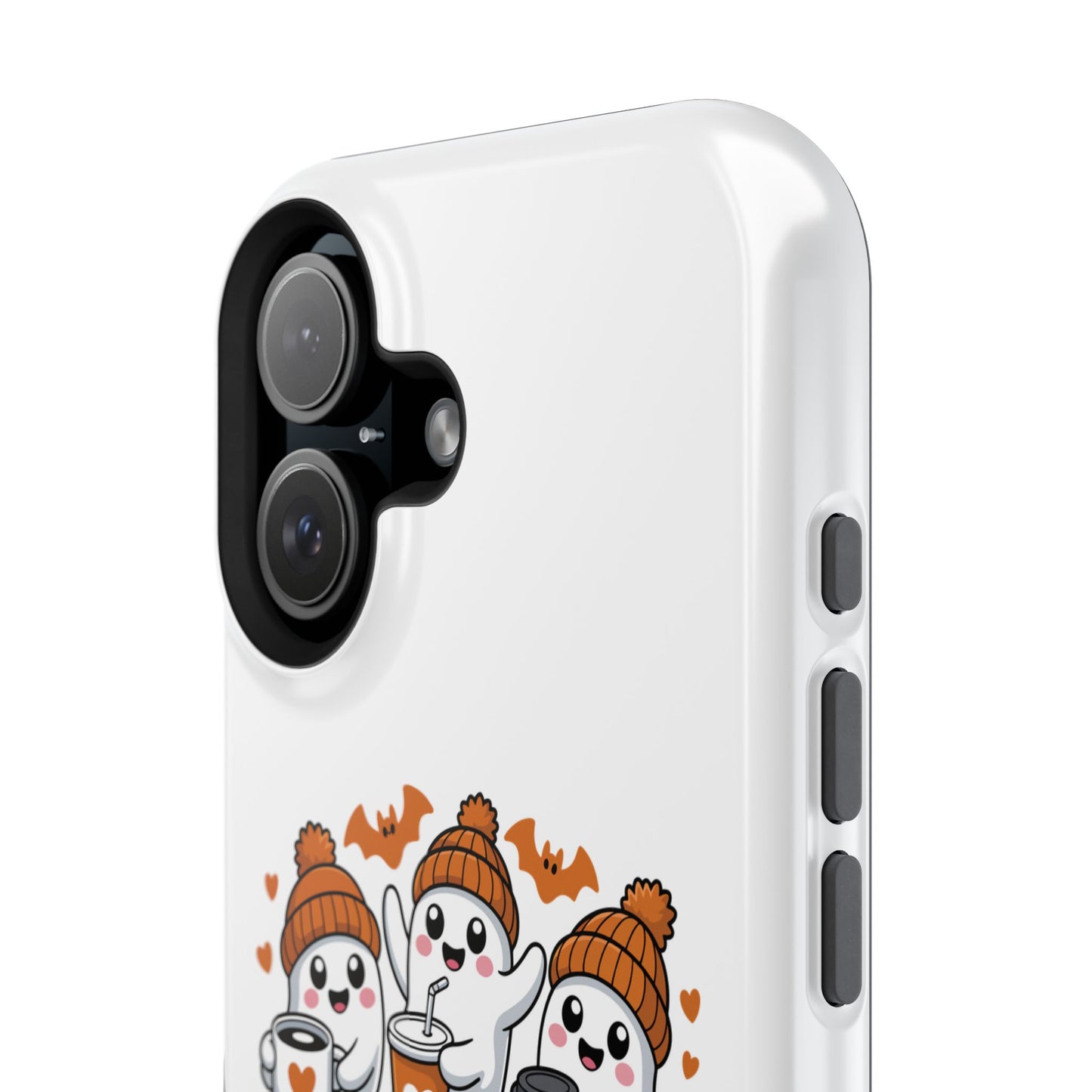 Cute Fall Ghosts Phone Case, Pumpkin Spice and Boo Cell Phone Cover, Halloween Accessory, Unique Gift for Spooky Season, Fall Decor