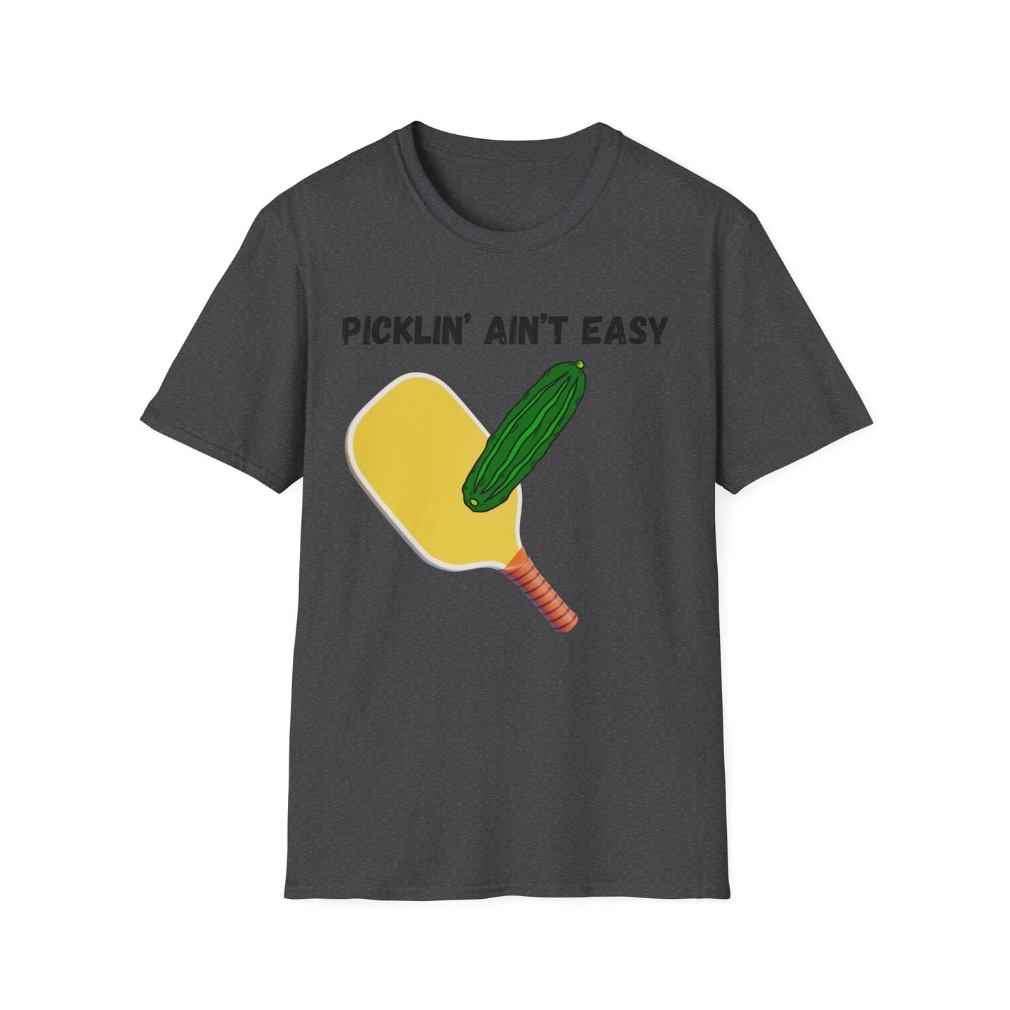 Picklin' Ain't Easy Pickleball Paddle T-Shirt | Funny Pickleball Shirt