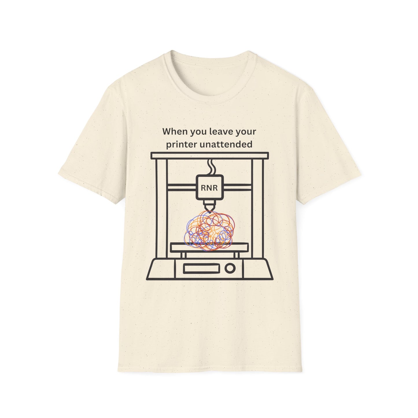 Humorous Unisex T-Shirt - 3D Printing Joke, Funny Gift for Makers, Ideal for Tech Lovers, Engineer Appreciation, Geek Humor