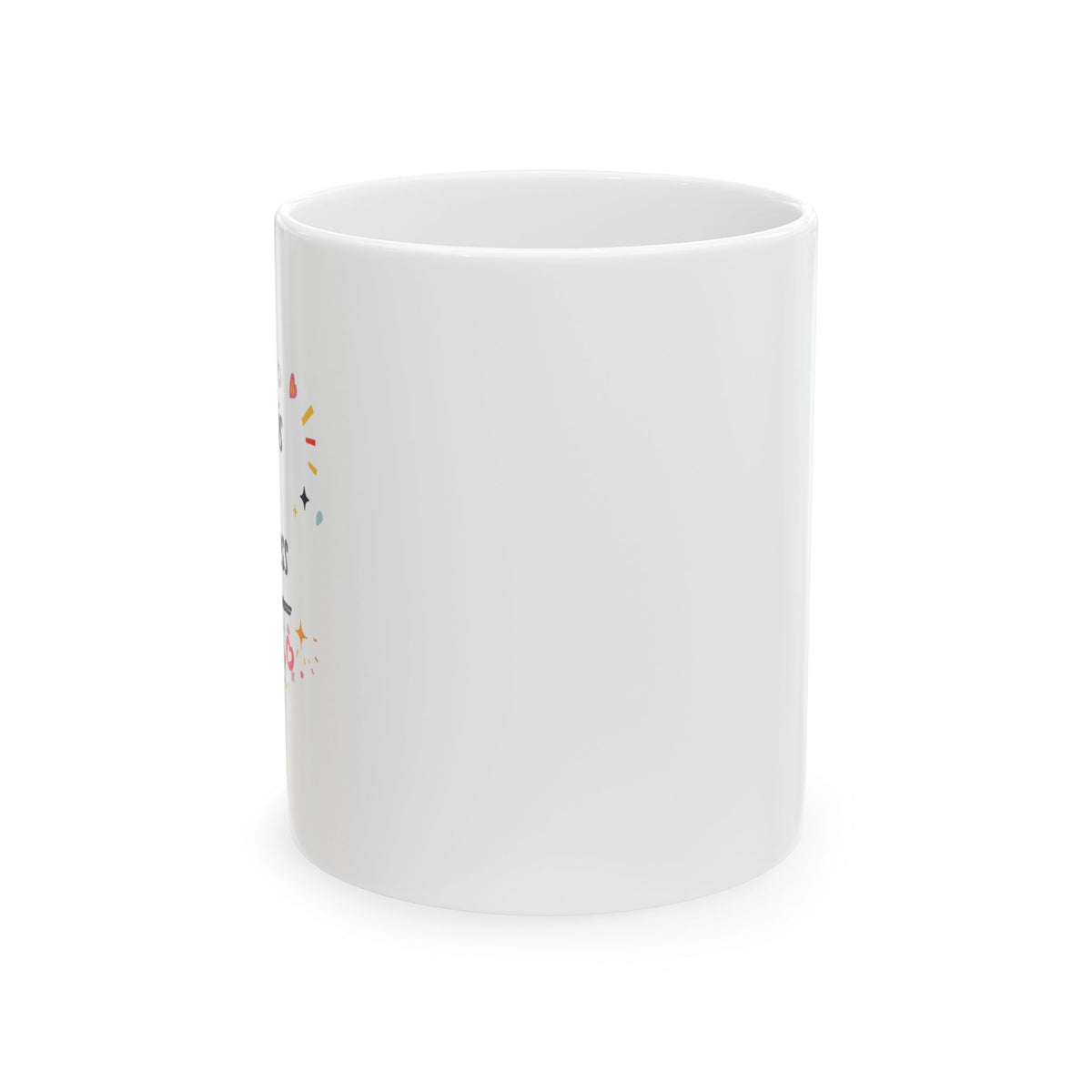 Floral Cat Illustration Mug | Ceramic Coffee Cup