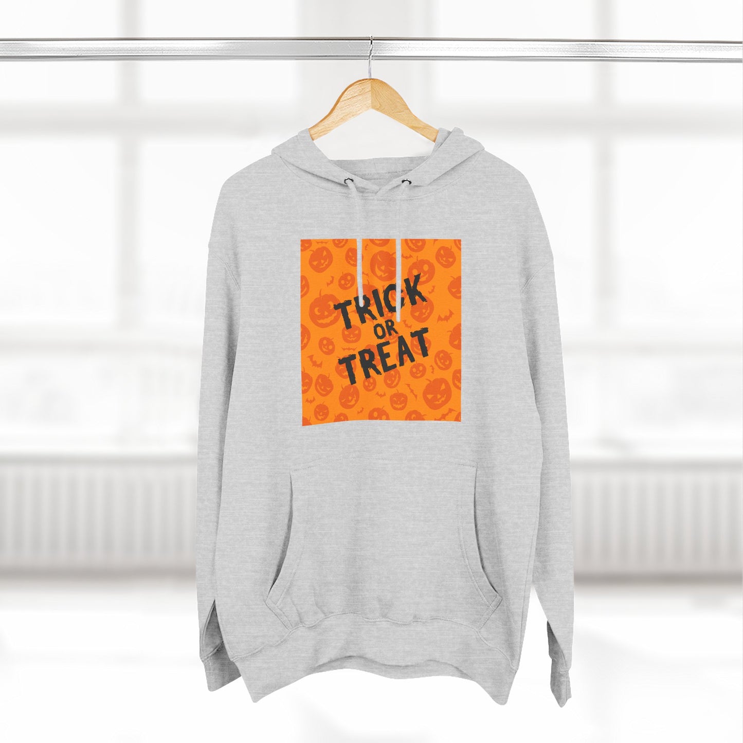 Halloween Trick or Treat Hoodie, Cozy Fleece Sweatshirt for Fall, Halloween Costume, Holiday Gift, Spooky Season Apparel