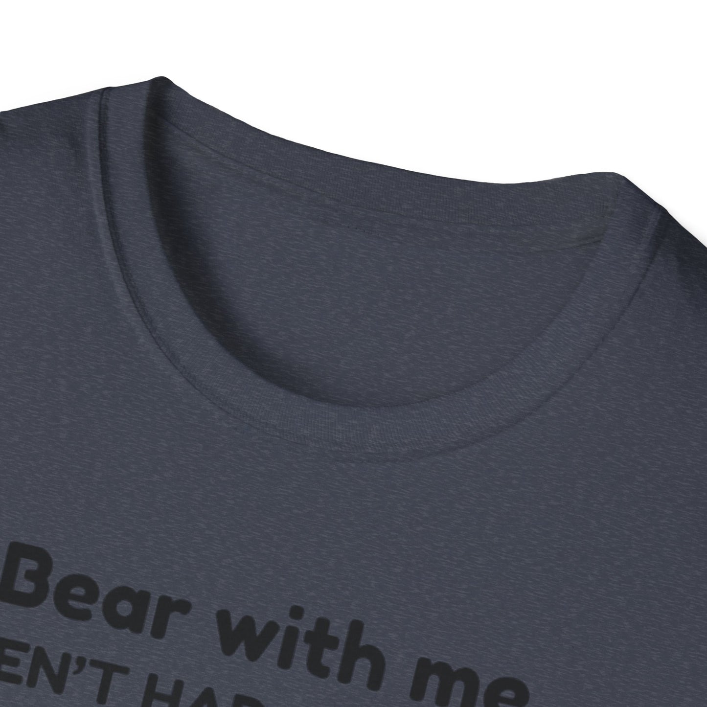 Cute Bear Coffee T-Shirt, Unisex Softstyle Tee, Perfect for Coffee Lovers, Gifts for Moms and Dads, Casual Everyday Wear, Birthday Gift