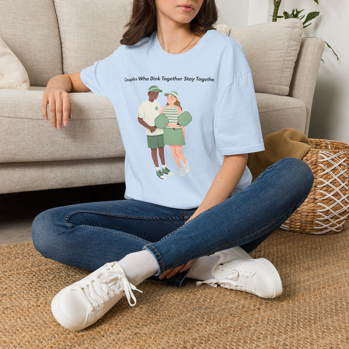 Couples Who Drink Together Stay Together T-Shirt | Matching Couple Illustration