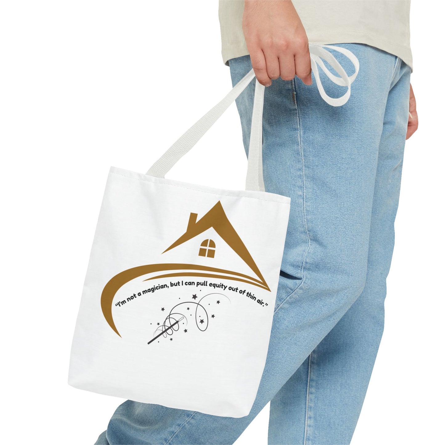 Cosmic Quote Tote Bag, Inspirational Eco-Friendly Bag, Great for Shopping, Gifts for Homeowners, Unique Gift for Housewarming