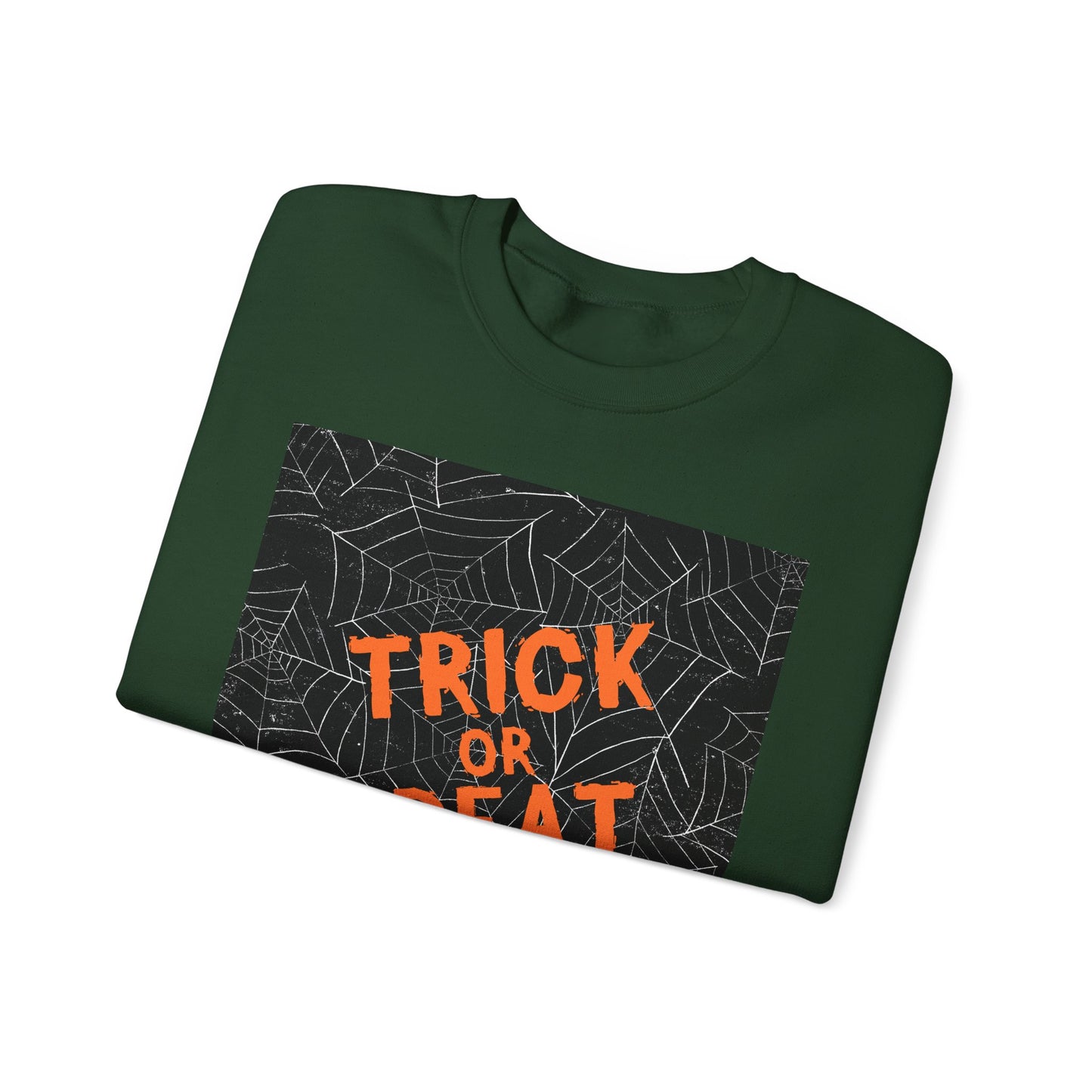 Halloween Trick or Treat Sweatshirt, Unisex Crewneck, Cozy Fall Fashion, Halloween Gatherings, Spooky Season Essentials