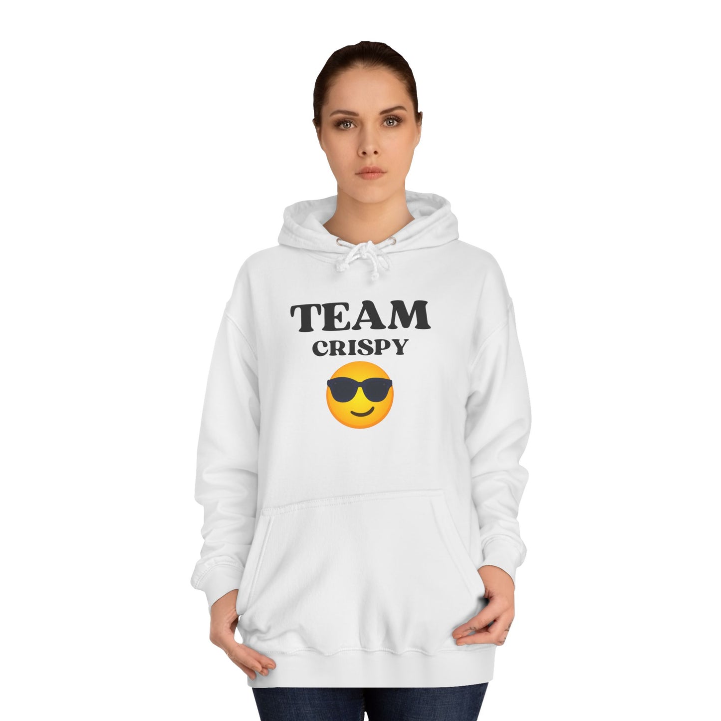 Cool College Hoodie - Team Crispy, Unisex Sweatshirt, Perfect for Students, Cozy Gift for Graduates, Casual Everyday Wear
