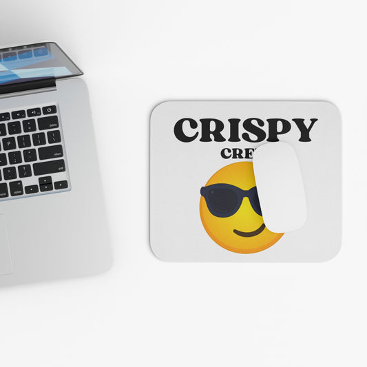 Crispy Crew Mouse Pad - Fun Office Decor, Gift for Coworkers, Computer Accessories, Emoji Gaming Mat, Desk Supplies