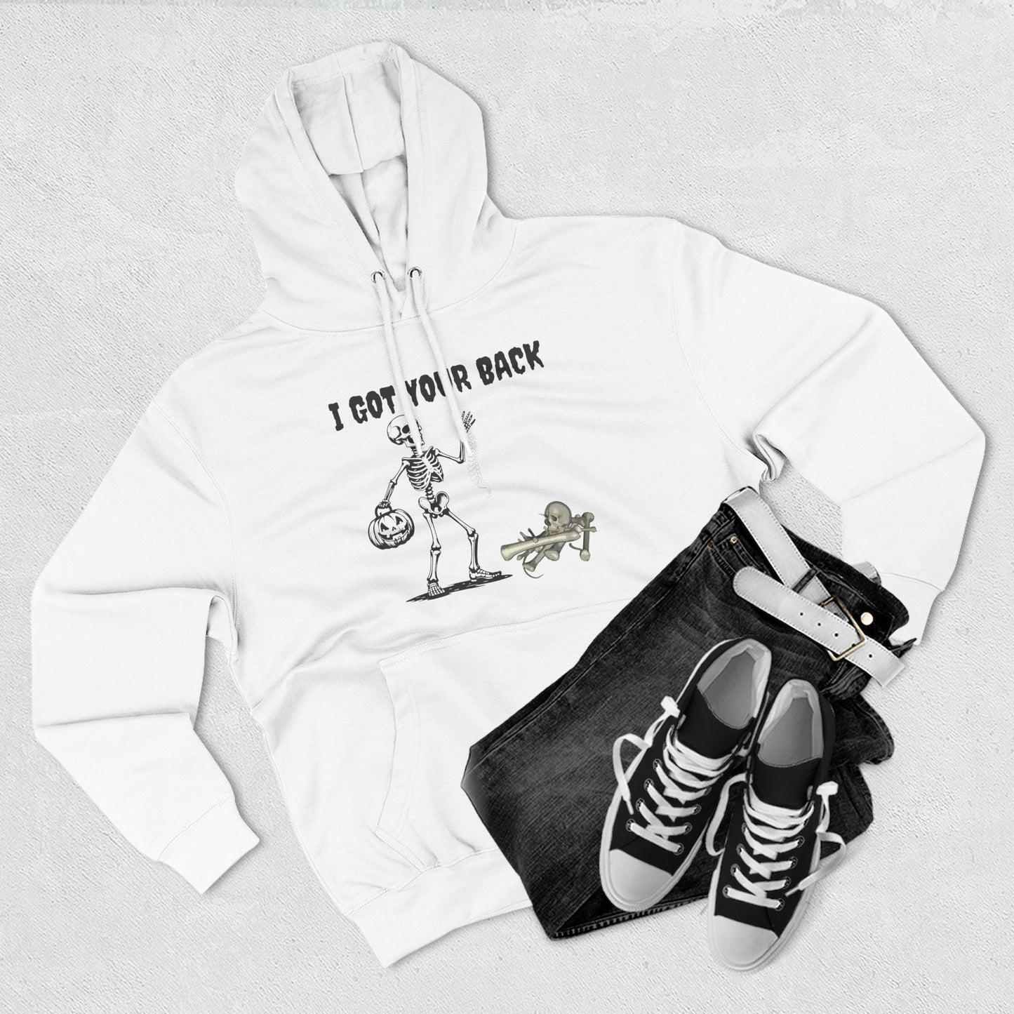 Fun Skeleton Hoodie, Halloween Gift, Cozy Fleece Sweatshirt, Unisex Pullover, Casual Wear, Unique Hoodie for Friends