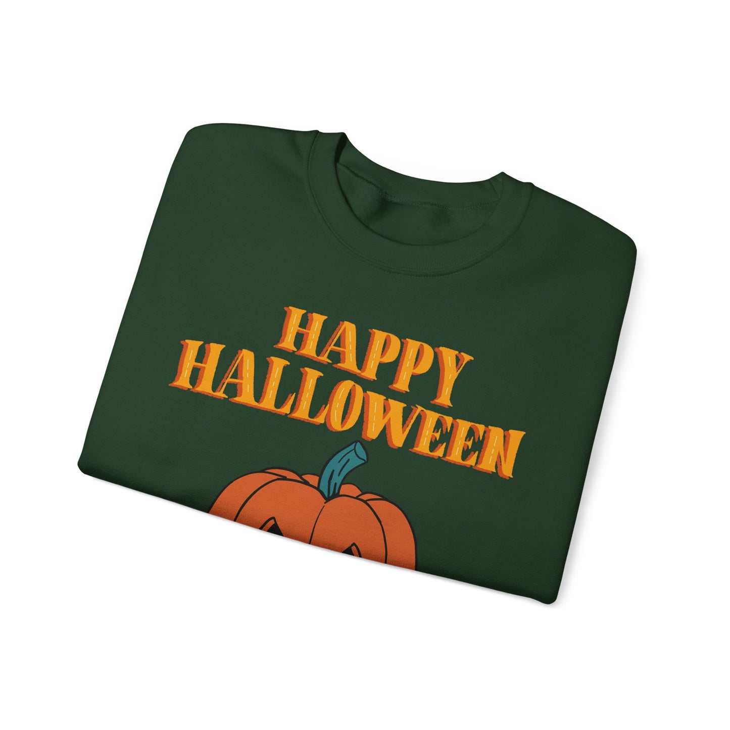 Halloween Pumpkin Sweatshirt, Cozy Fall Sweater, Unisex Crewneck, Spooky Season Apparel, Halloween Gift, Casual October Fashion