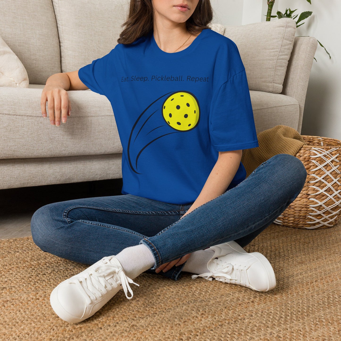 Eat. Sleep. Pickleball. Repeat. T-Shirt | Pickleball Ball Graphic Tee