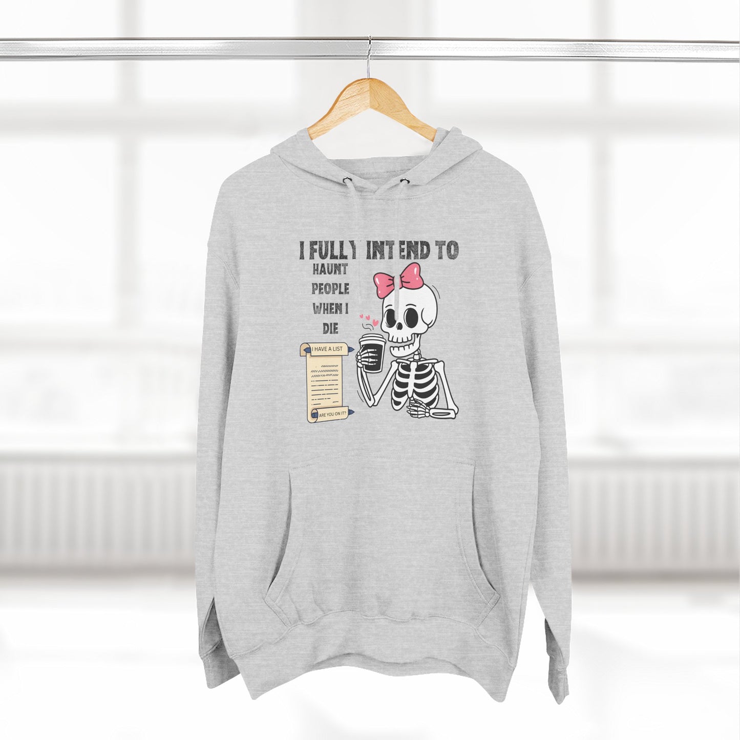 Spooky Skeleton Fleece Hoodie with Quote, Cute Halloween Sweatshirt, Unique Gift for Ghoulish Friends, Cozy Autumn Layer, Fun Costume [...]