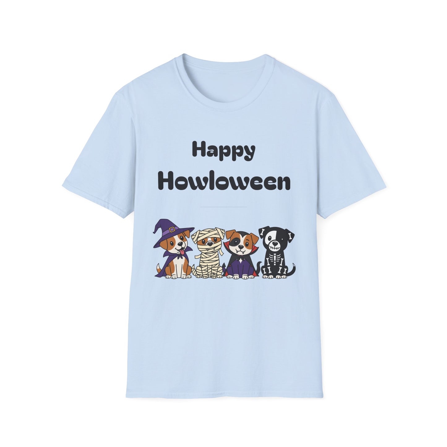 Happy Howloween Dog T-Shirt, Halloween Tee, Fun Pet Lover Gift, Unisex Shirt, Cozy Halloween Outfit, Dog Costume Celebration