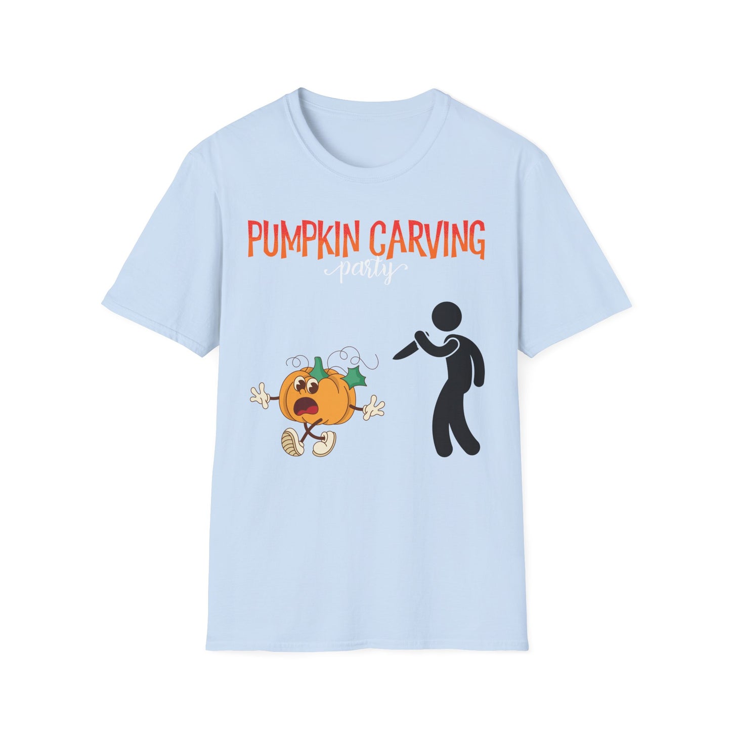 Funny Pumpkin Carving T-Shirt, Unisex Halloween Shirt, Fall Festivities Tee, Spooky Season Apparel, Quirky Halloween Gift