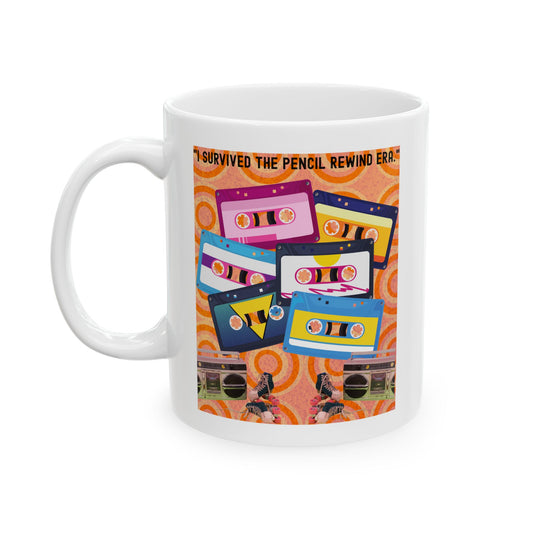 Colorful Retro Ceramic Mug, Perfect for Coffee Lovers, Fun Gift for Birthdays, Holidays, Home Decor, Kitchenware