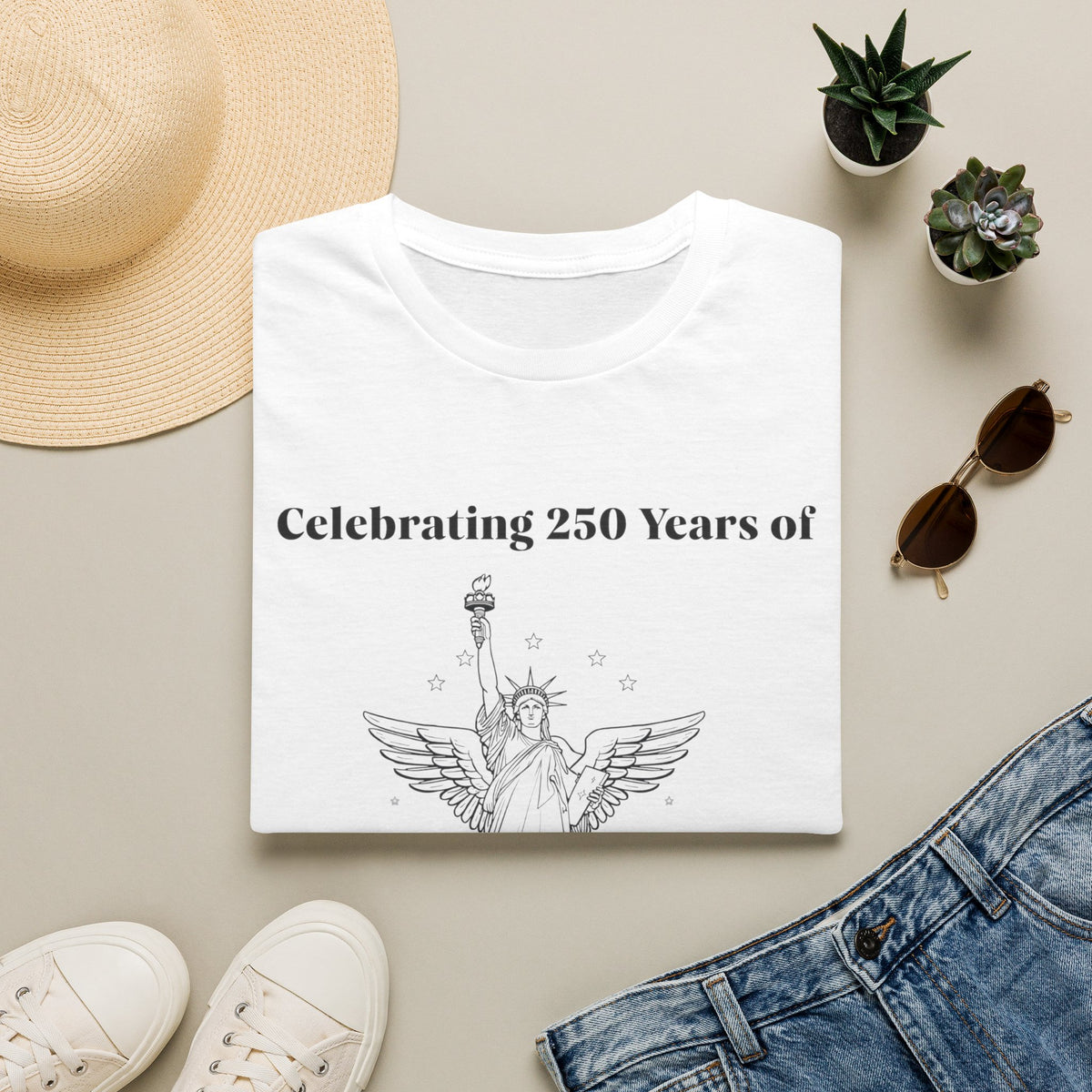 Celebrating 250 Years of Statue of Liberty T-Shirt | Americana