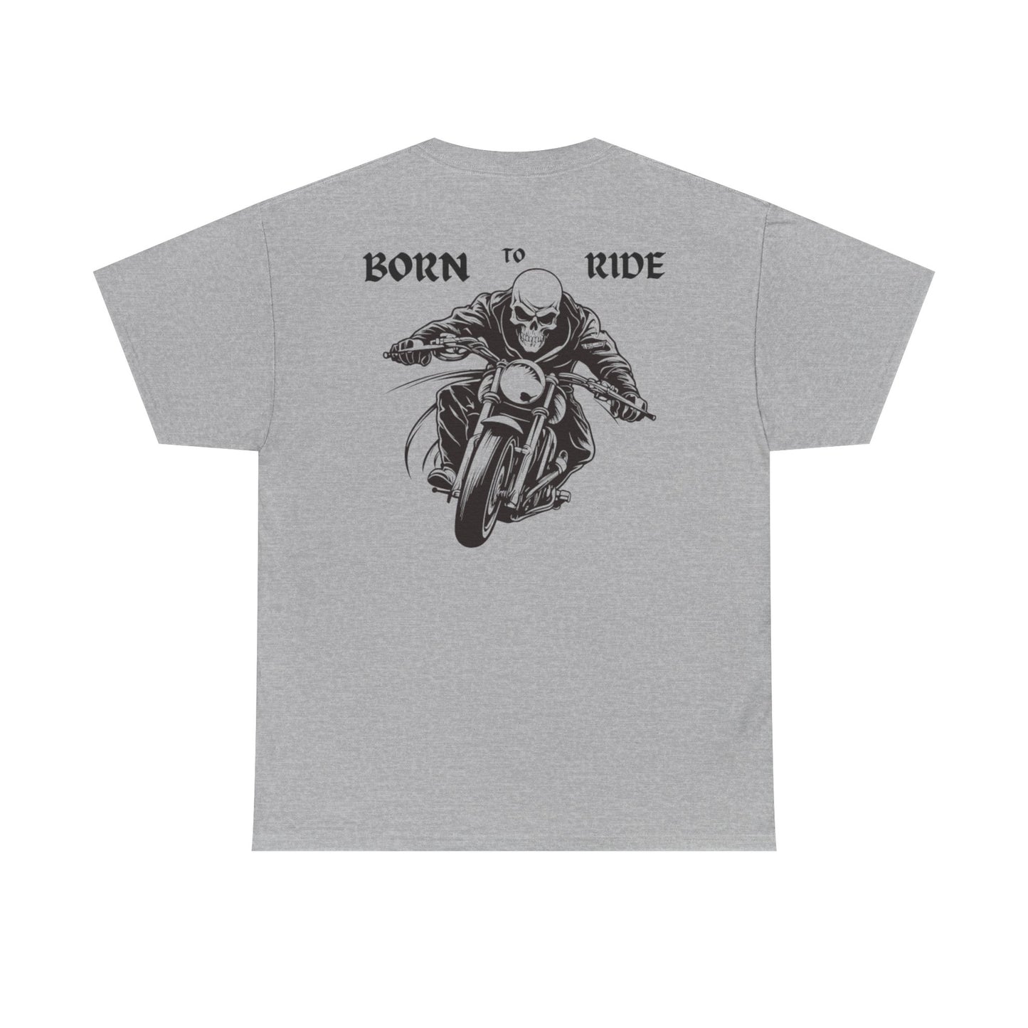 Born to Ride Unisex Heavy Cotton Tee - Perfect for Motorcycle Enthusiasts