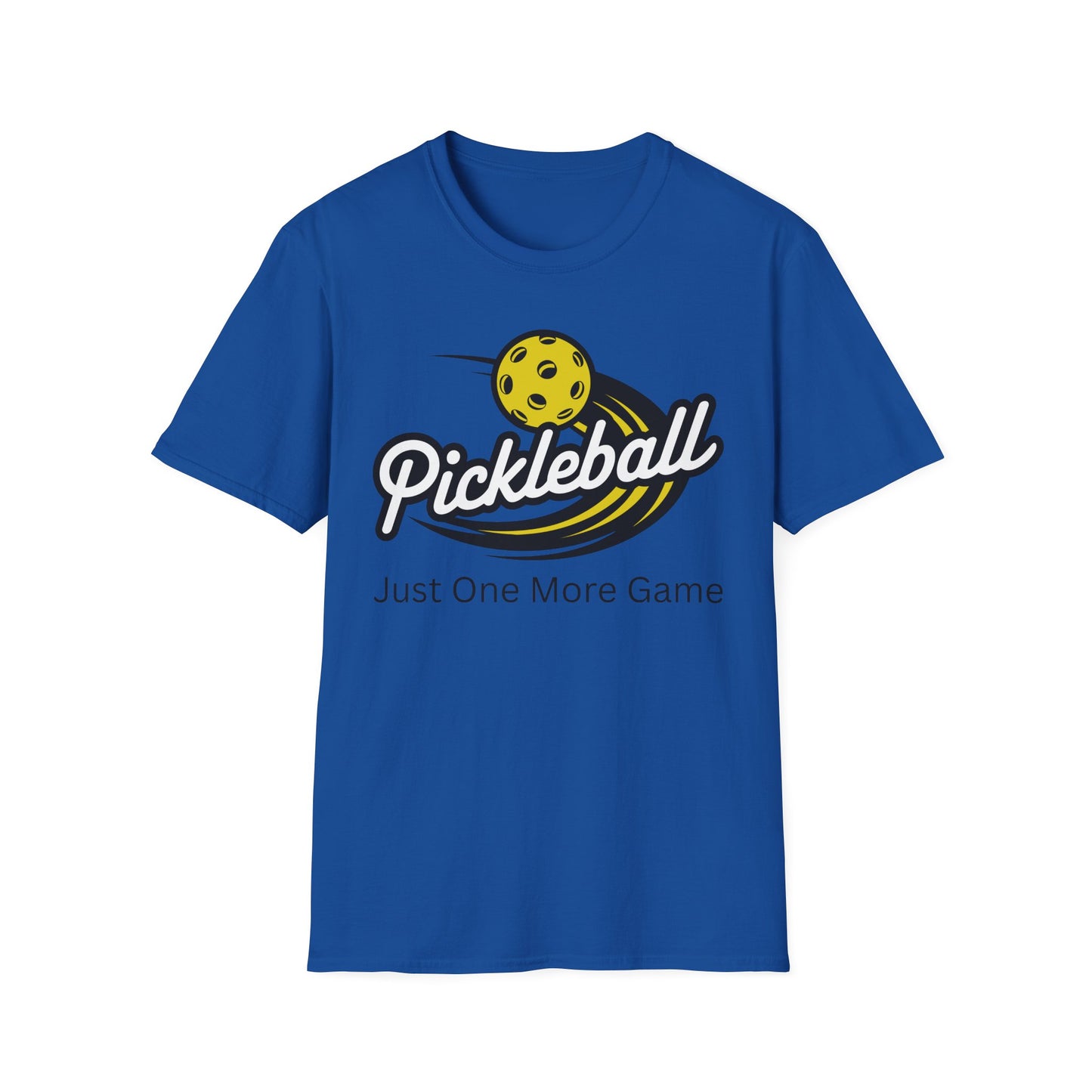 Pickleball Logo 'Just One More Game' T-Shirt | Pickleball Tee
