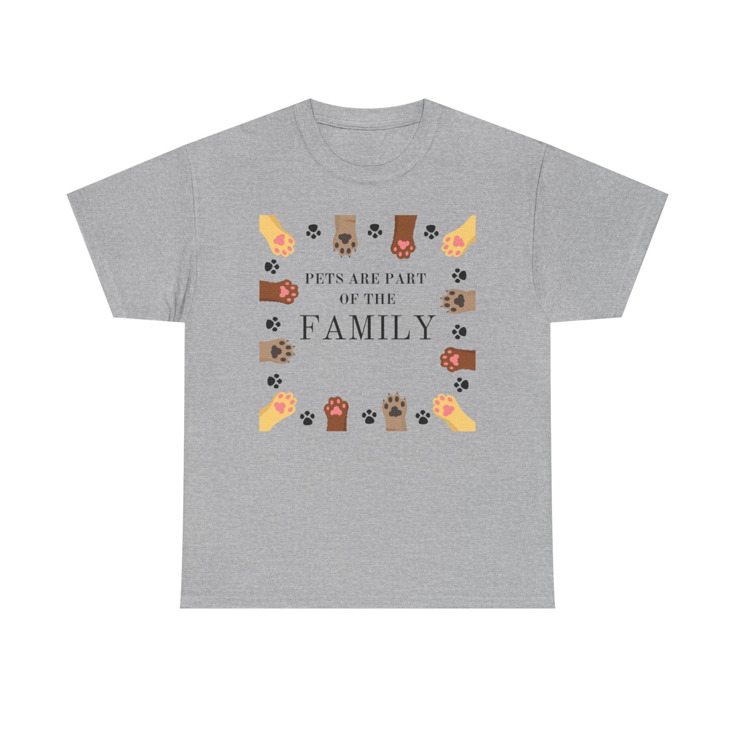 Pets Are Part of the Family Unisex Cotton Tee, Animal Lover Gift, Cute Pet Shirt, Family T-Shirt, Birthday, Pet Adoption