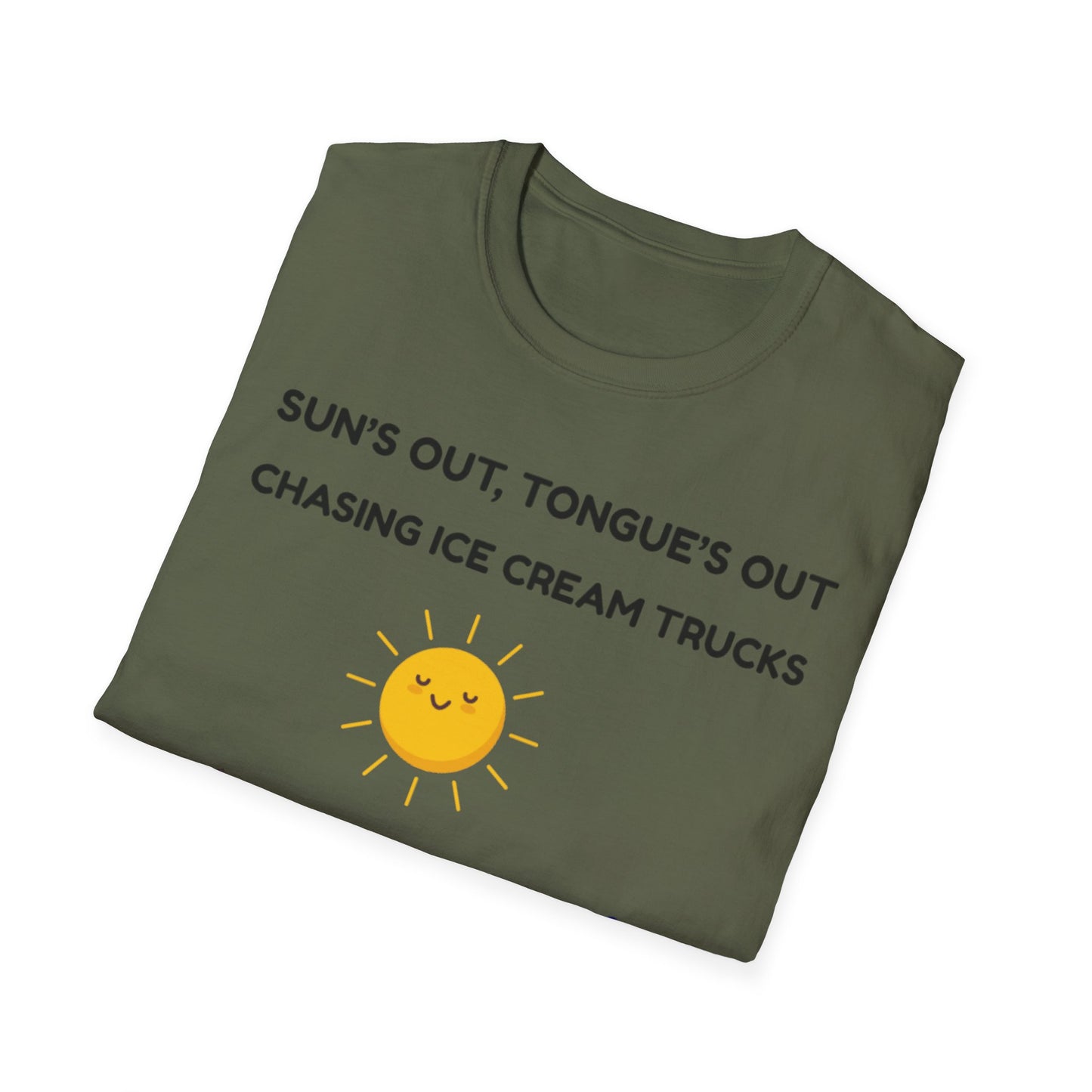 Suns Out Tongues Out Ice Cream TShirt, Summer Fun Shirt, Kids Ice Cream Truck Tee, Playful Unisex TShirt, Ice Cream Lover Gift