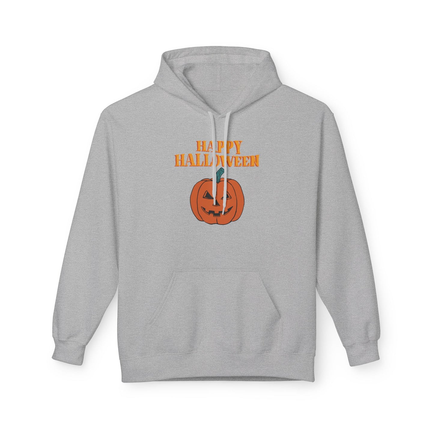 Halloween Pumpkin Hoodie, Unisex Fleece Pullover for Fall, Spooky Season Sweatshirt, October Celebration Gear, Trick or Treat Apparel