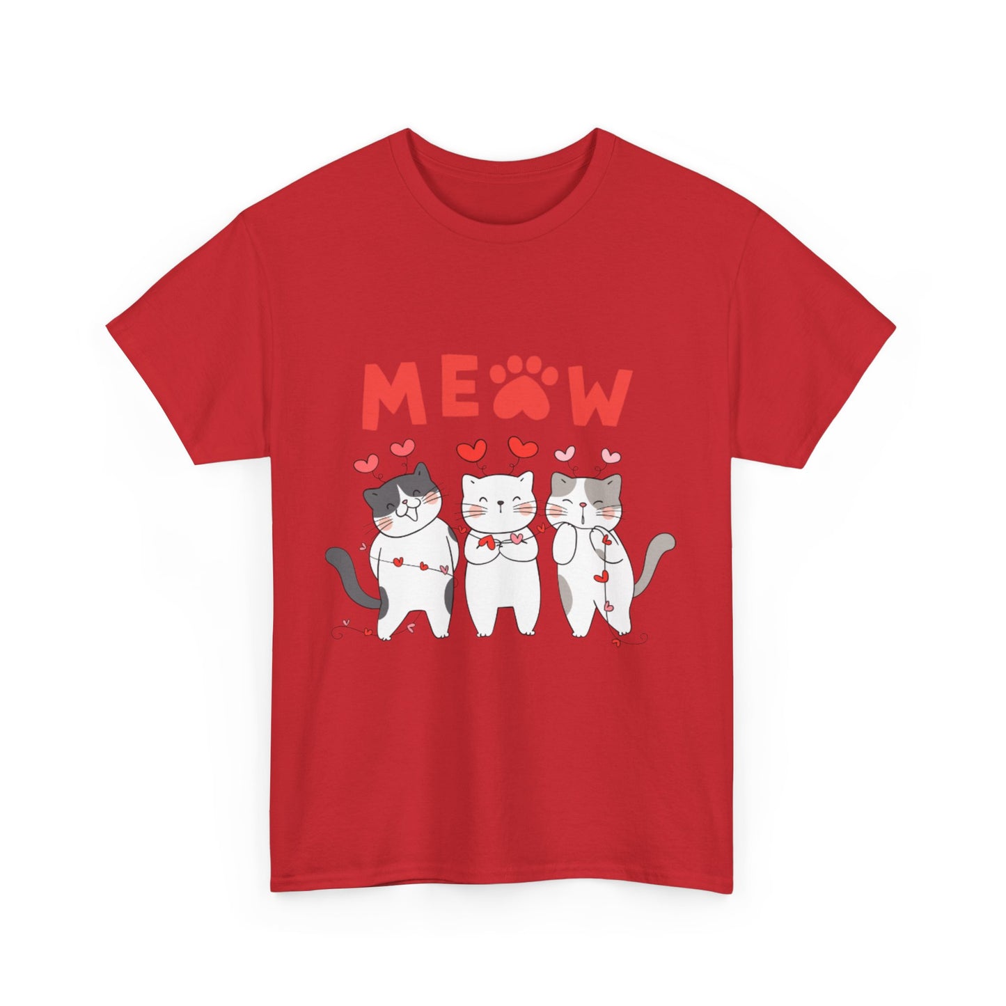 Cute Cat Lovers Tee, Meow Cat Shirt for Animal Lovers, Pet Adoption Awareness, Gift for Cat Moms, Cute Kitty Apparel