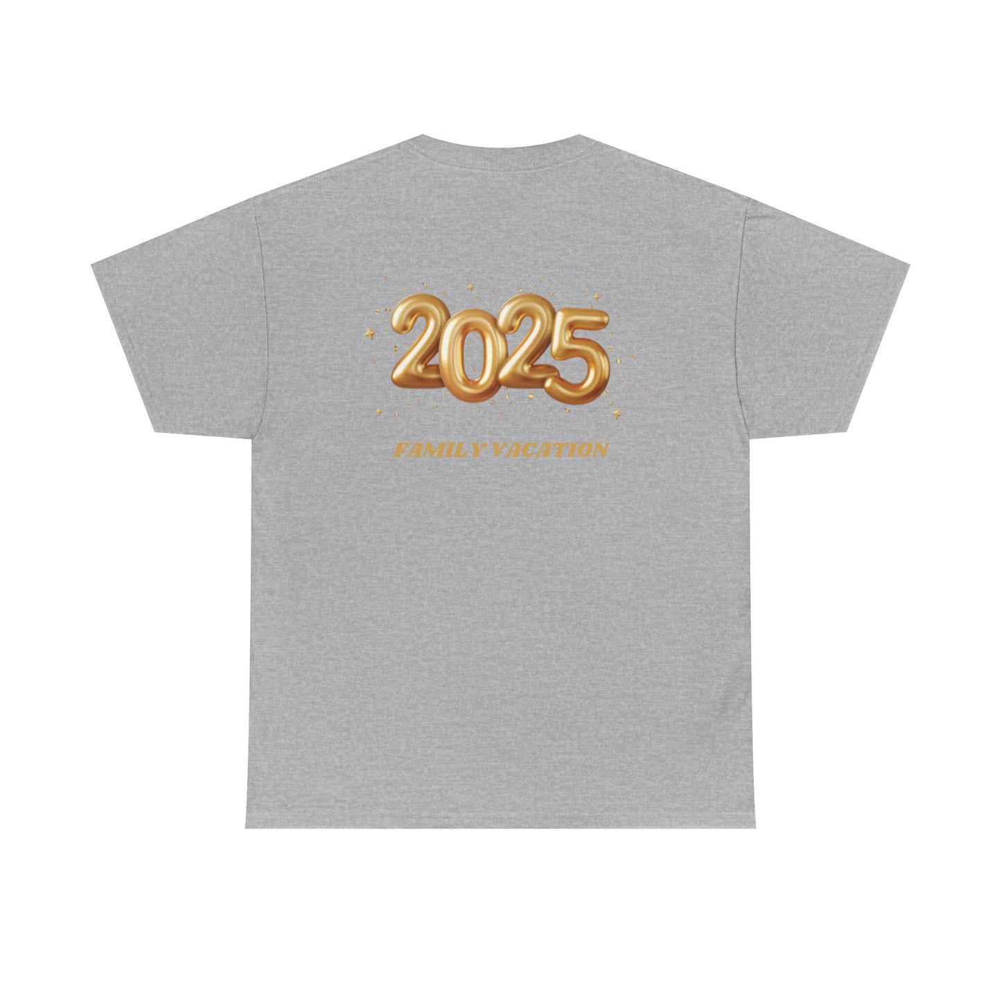 Family Vacation 2025 Unisex Heavy Cotton Tee, Summer Trip Shirt, Family Reunion Gift, Vacation Memories Top, Holiday Celebration Tee