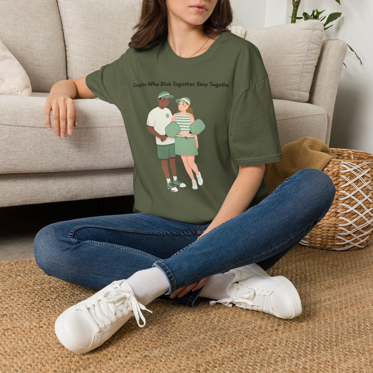 Couples Who Drink Together Stay Together T-Shirt | Matching Couple Illustration