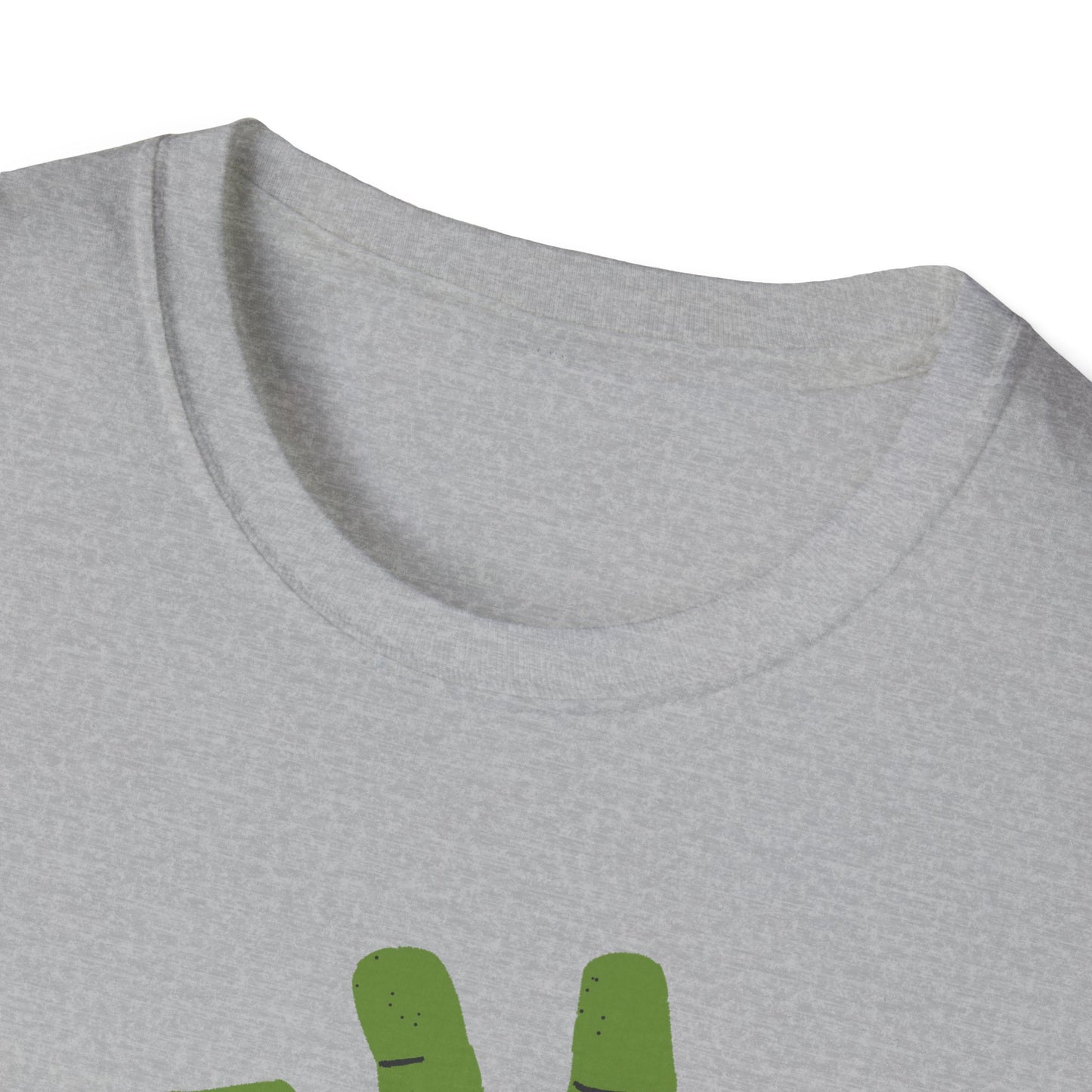 Zombie Hand Unisex Softstyle T-Shirt, Halloween Shirt, Casual Wear, Graphic Tee, Gift for Horror Fans, Spooky Apparel, Unisex Fashion