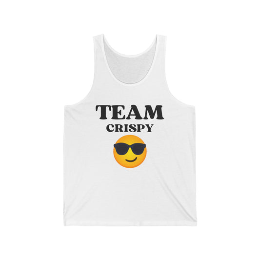 Cool Team Crispy Unisex Jersey Tank | Perfect for Summer, Sports Events, Family Gatherings, Casual Outings, Trending Apparel, Gift Idea