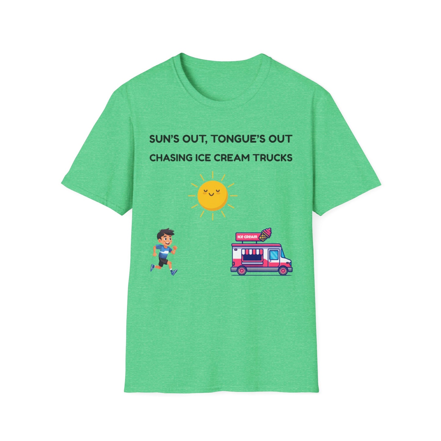 Suns Out Tongues Out Ice Cream TShirt, Summer Fun Shirt, Kids Ice Cream Truck Tee, Playful Unisex TShirt, Ice Cream Lover Gift