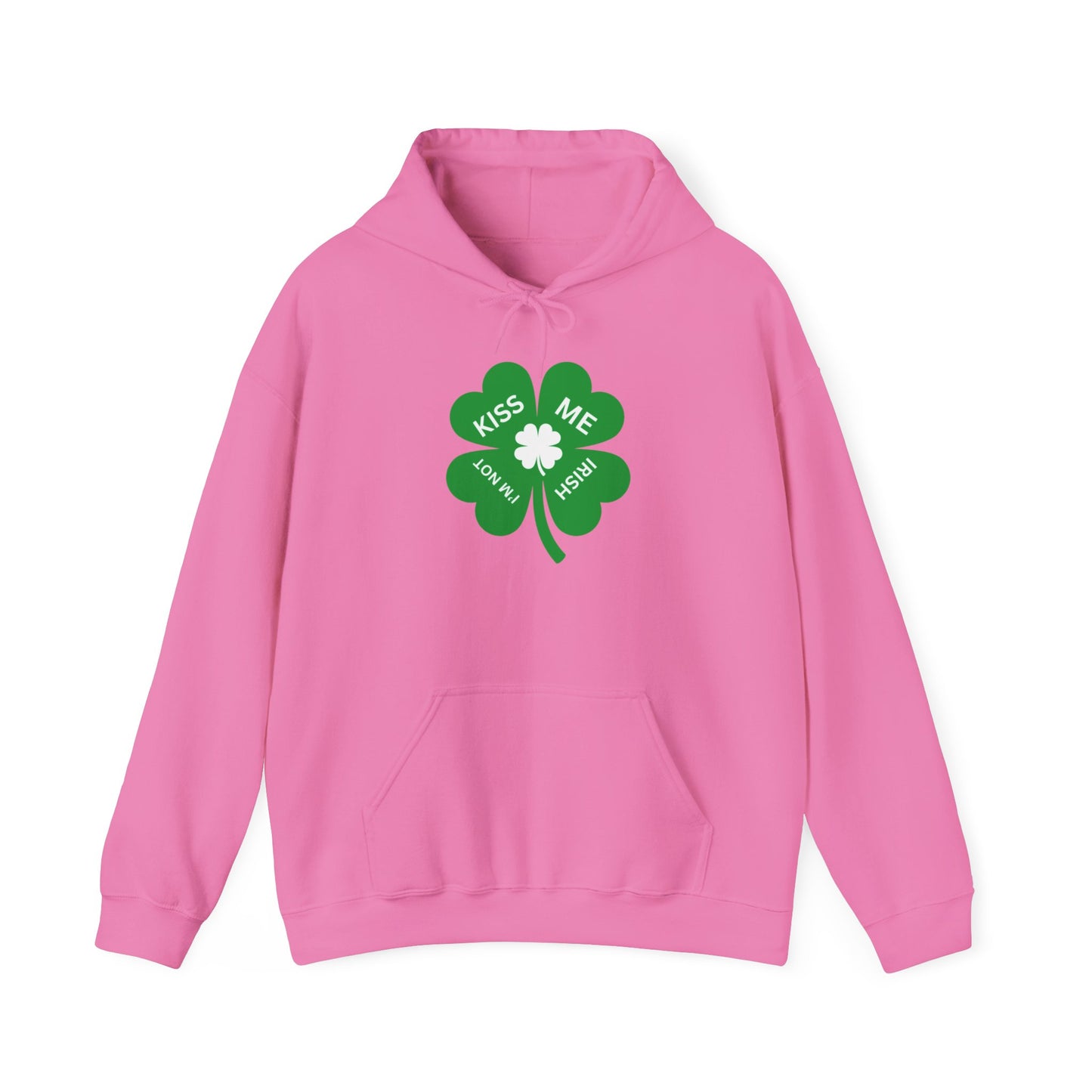 Kiss Me I'm Irish Hoodie, St. Patrick's Day Apparel, Unisex Sweatshirt, Shamrock Gift, Holiday Clothing, Irish Pride