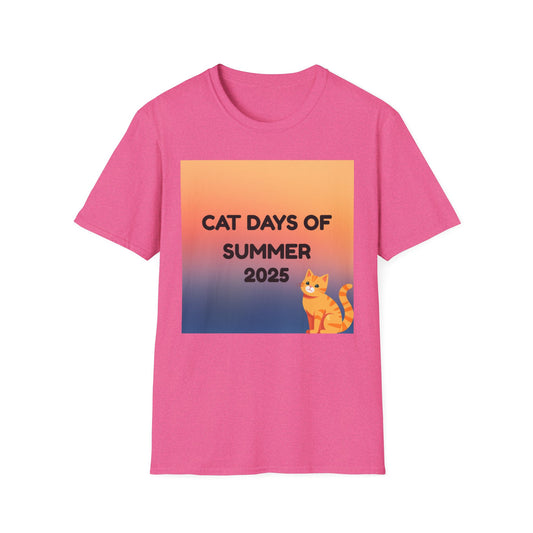 Cat Days of Summer T-Shirt, Fun & Playful Tee for Cat Lovers, Summer Wear, Gift for Pet Owners, Cute Cat Shirt
