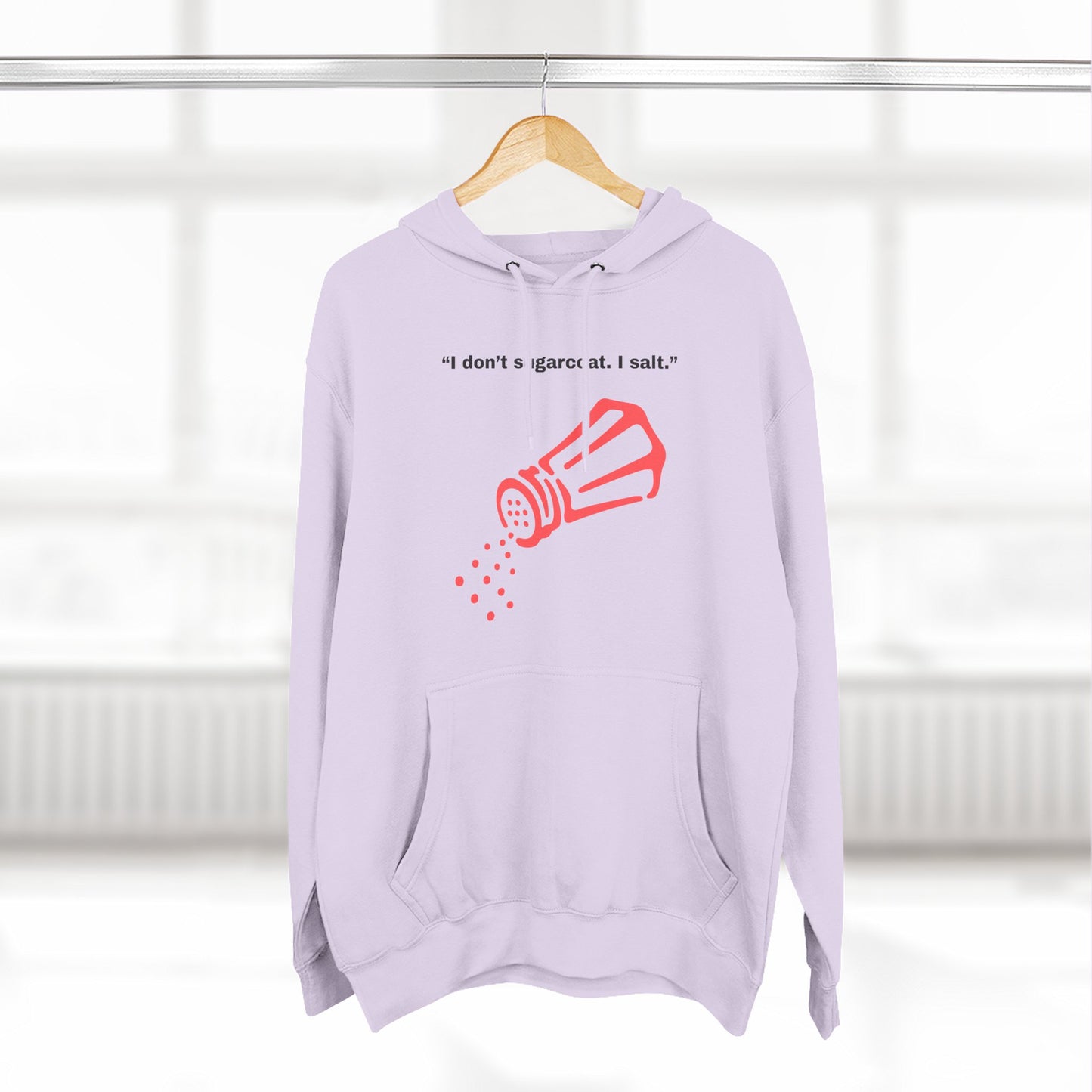 I Don t Do Part Salt I Salt salt shaker illustration Hoodie | Minimal Kitchen Humor