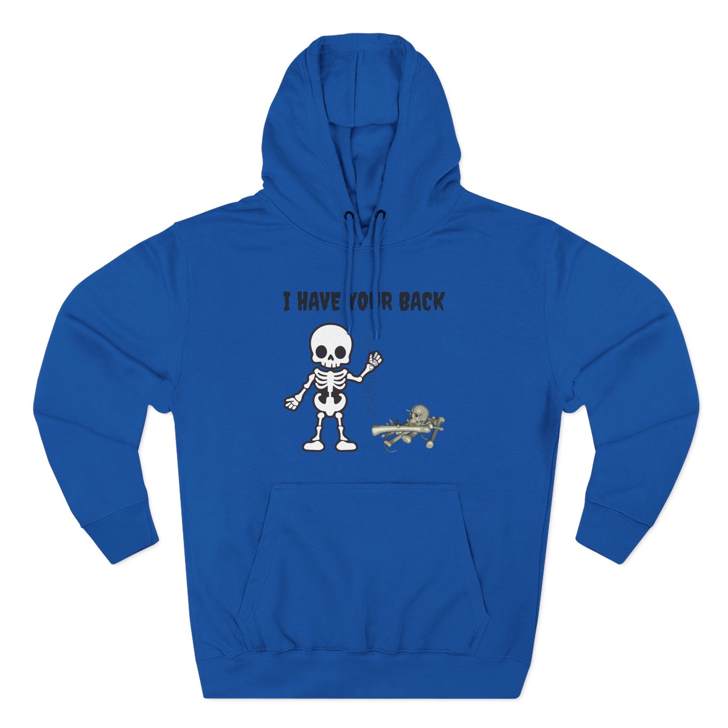 Skeleton Support Fleece Hoodie, Funny Sweatshirt, Unique Gift for Halloween, Cozy Fall Wear, Unisex Hoodie
