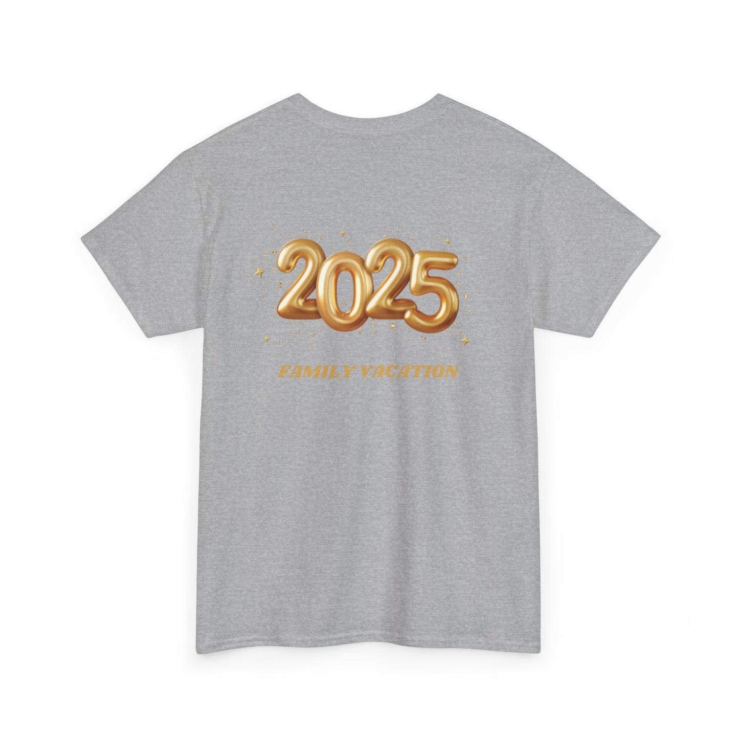 Family Vacation 2025 Unisex Heavy Cotton Tee, Summer Trip Shirt, Family Reunion Gift, Vacation Memories Top, Holiday Celebration Tee