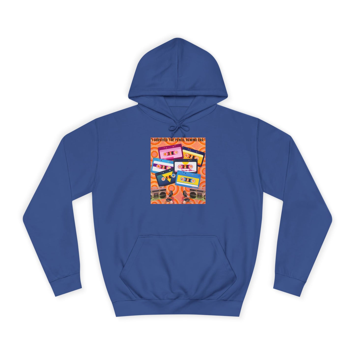 Colorful Retro College Hoodie, Unisex College Sweatshirt, Graphic Hoodie for Students, Cozy Casual Wear, Gift for College Students
