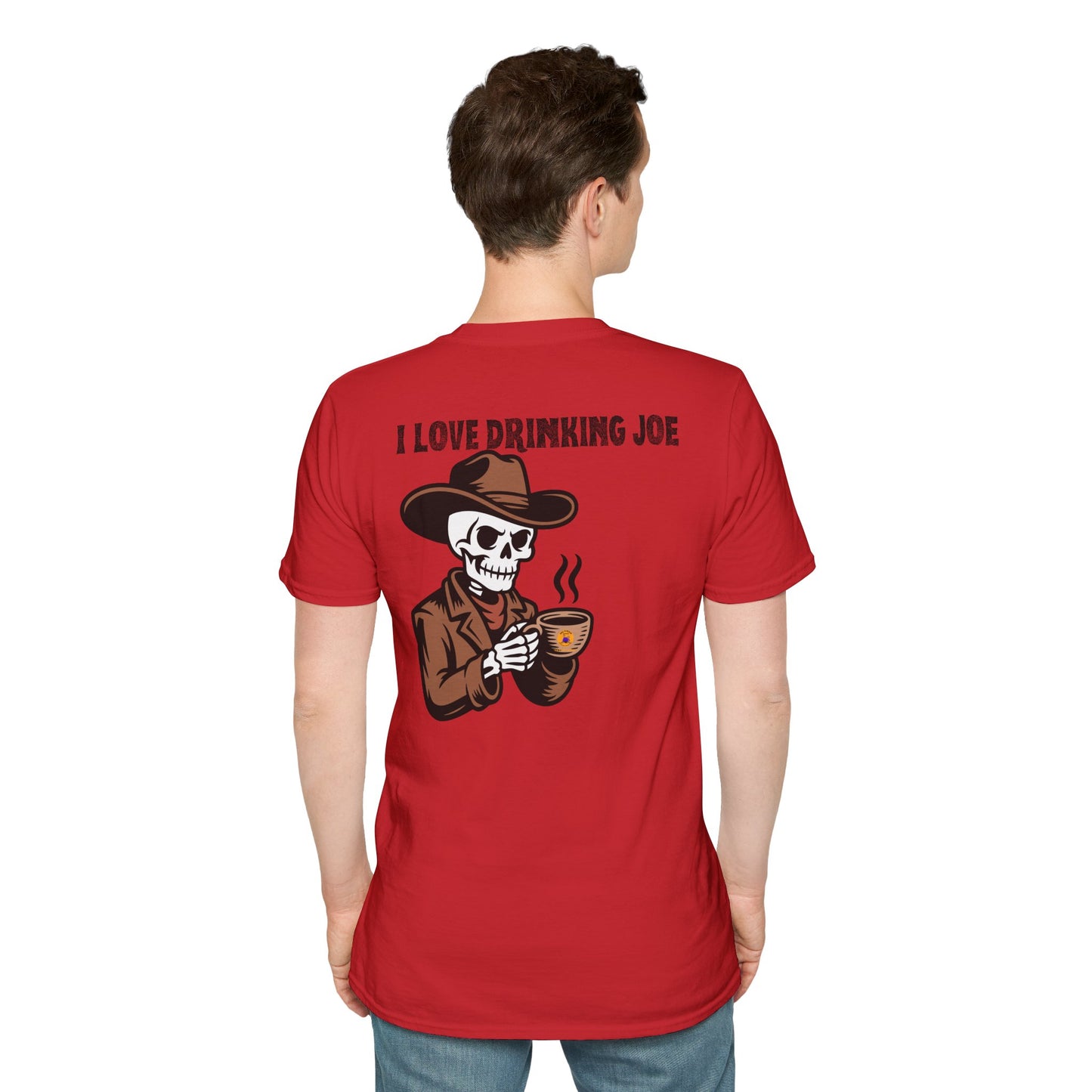 Cool Skull Coffee Lover T-Shirt, Graphic Tee for Coffee Lovers, Funny Unisex T-Shirt, Skeleton Shirt, Gift for Him/Her