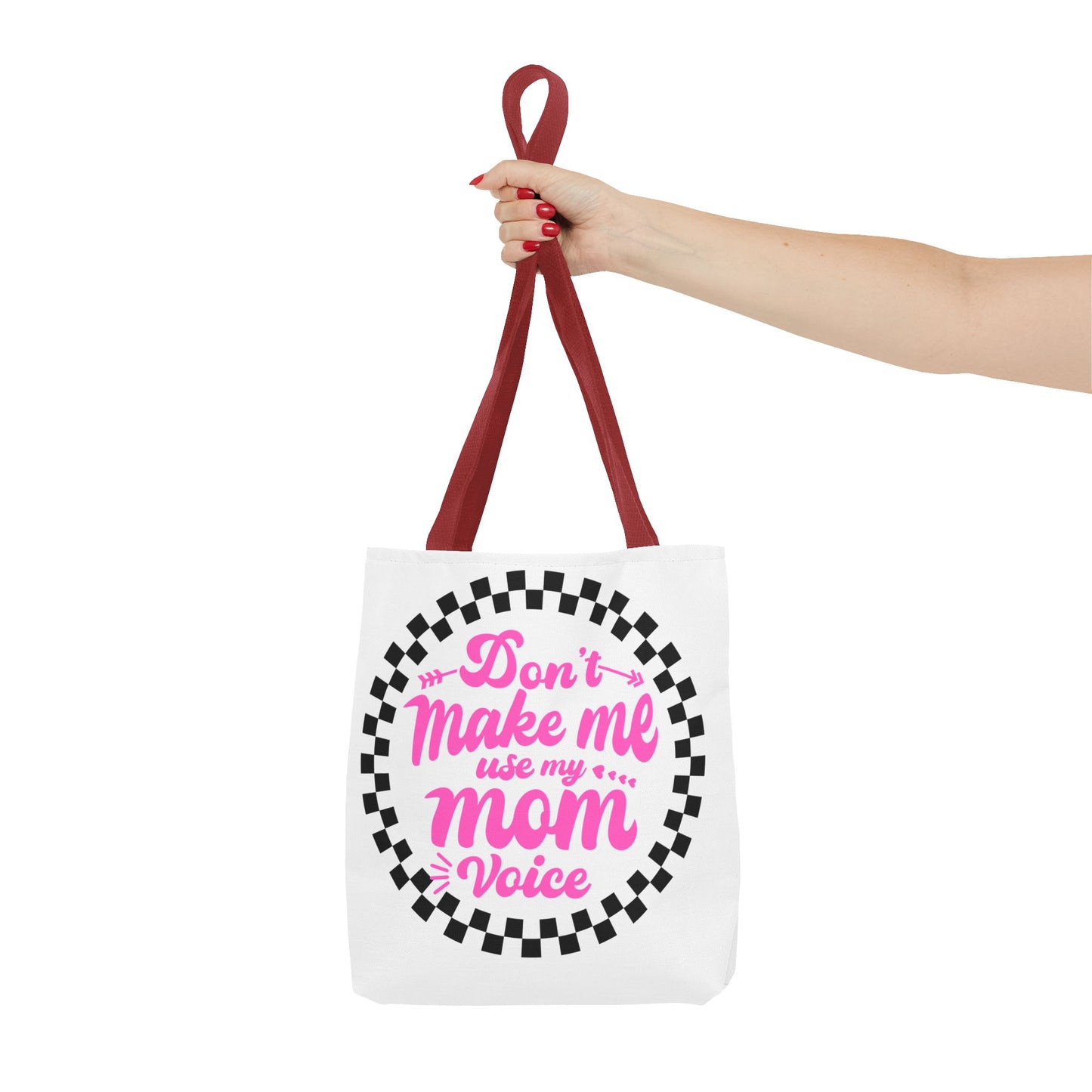 Mom Voice Tote Bag - Funny Gift for Moms, Ideal for Mother's Day, Daily Use, Grocery Shopping, Eco-Friendly, Parenting Humor