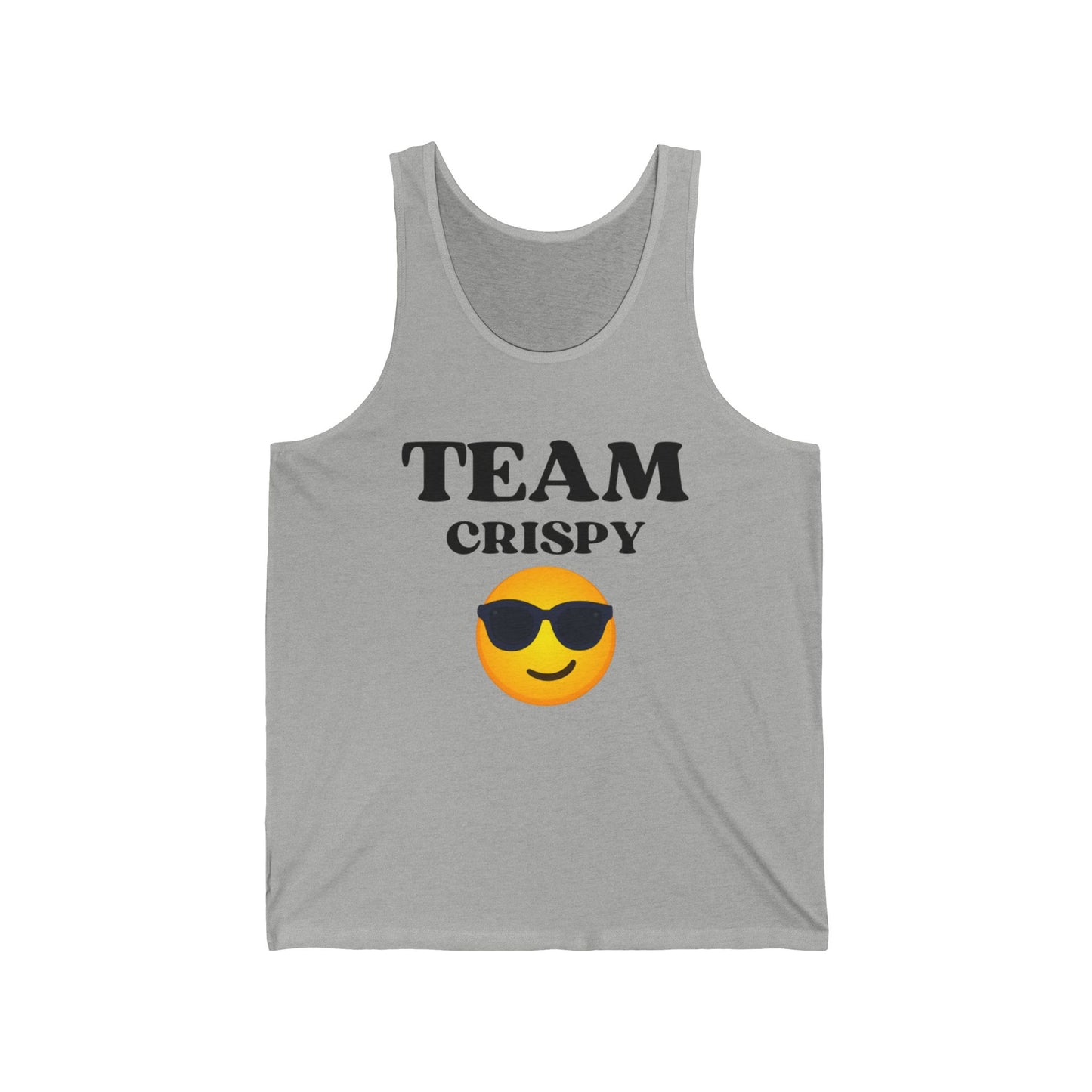 Cool Team Crispy Unisex Jersey Tank | Perfect for Summer, Sports Events, Family Gatherings, Casual Outings, Trending Apparel, Gift Idea