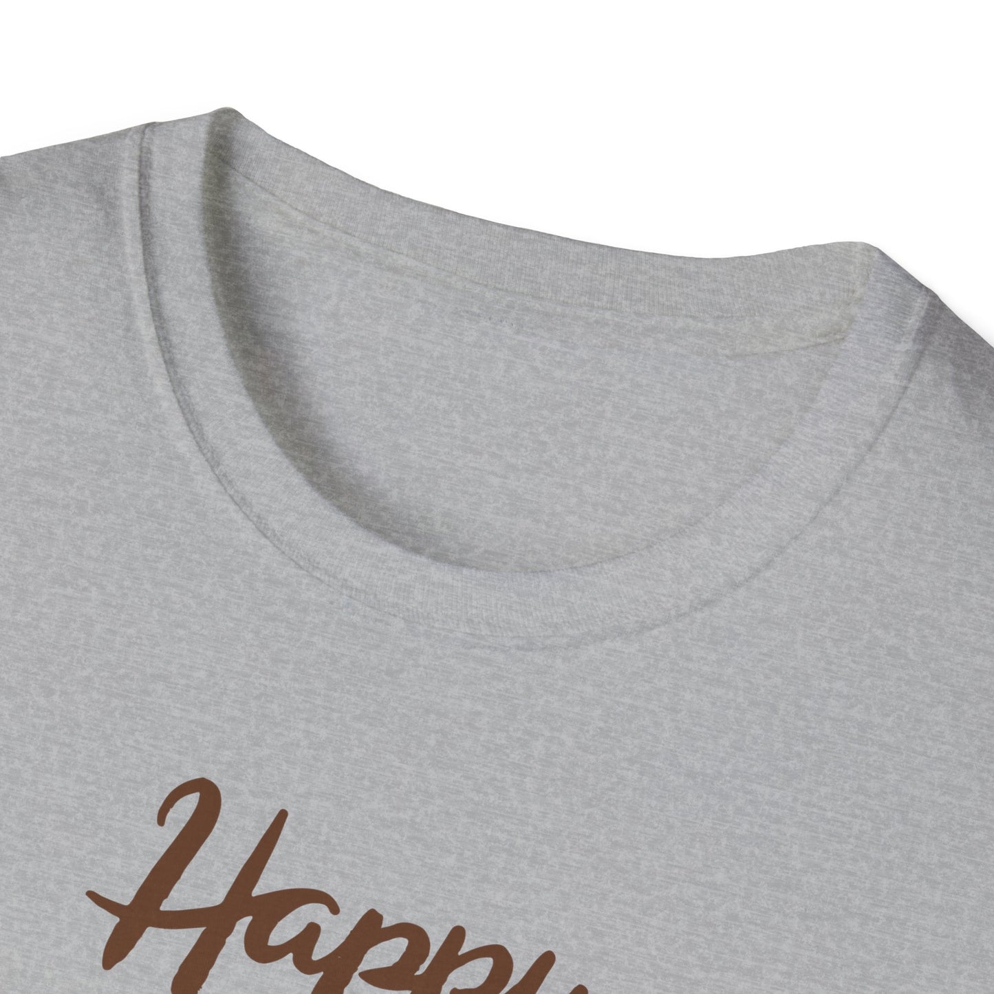 Thanksgiving Coffee T-Shirt - Unisex Softstyle Tee for Fall Celebrations, Autumn Apparel, Holiday Gathering, Family Gatherings, [...]