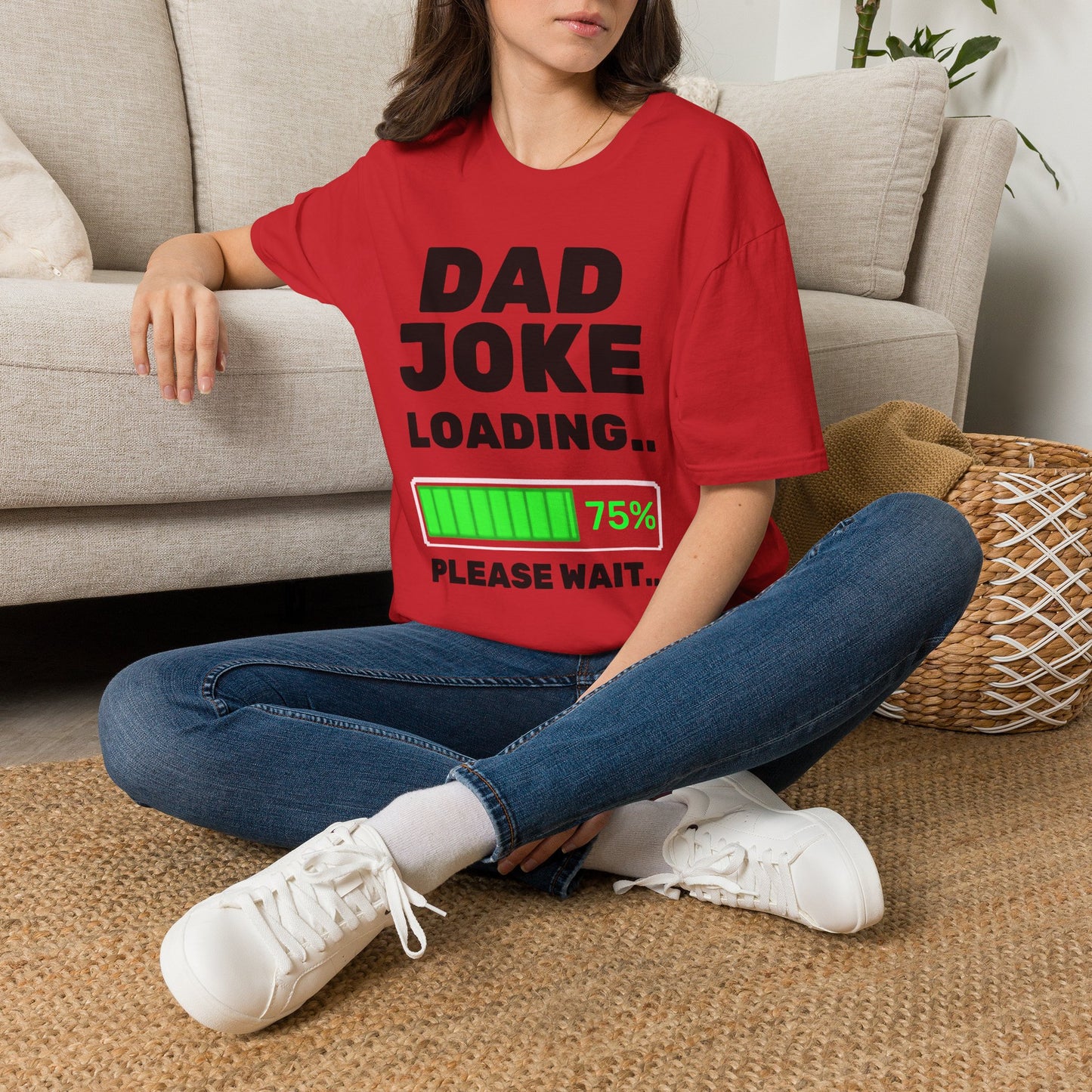 Dad Joke Loading T-Shirt | Funny Bar Humor Tee, Loading Progress Graphic