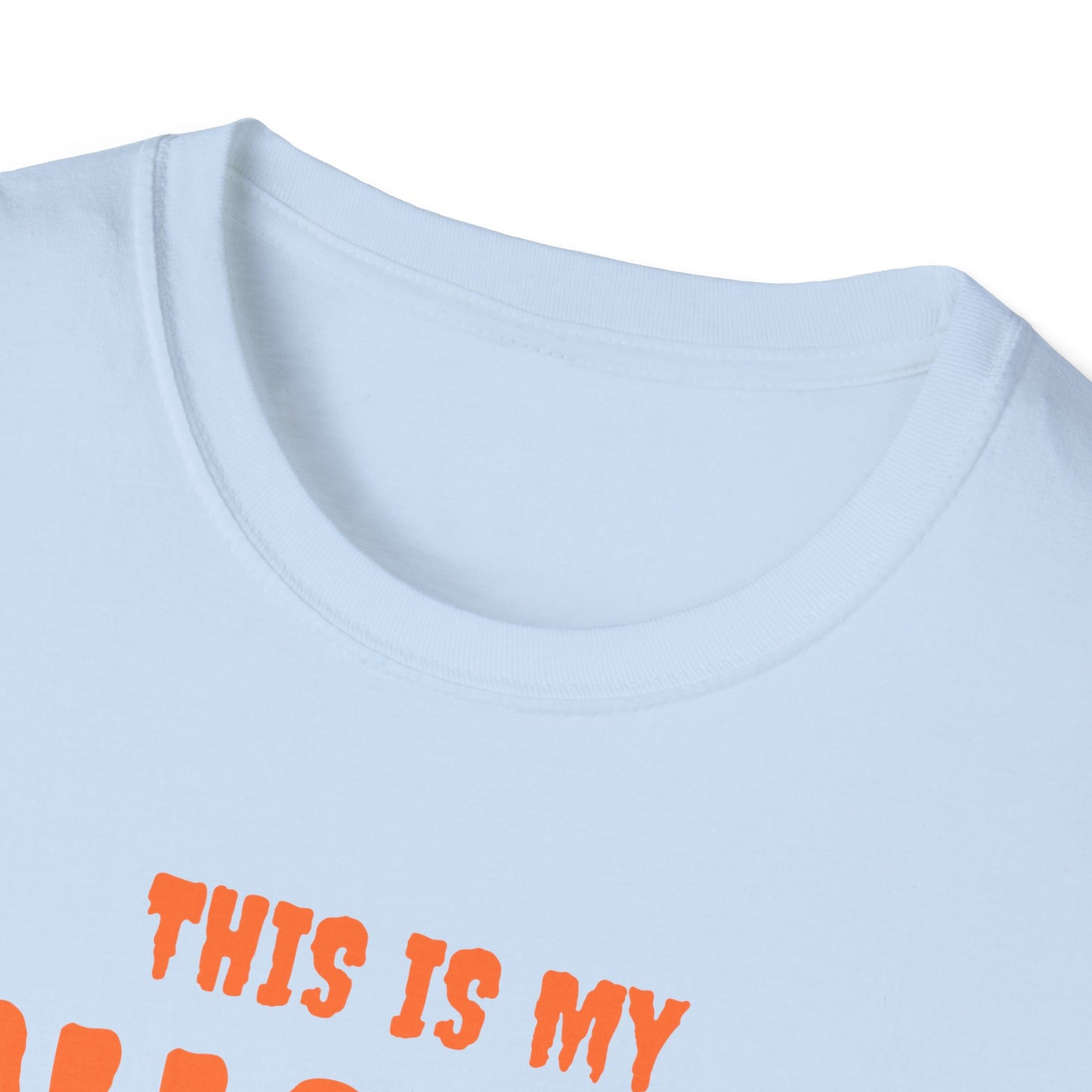 Halloween Costume T-Shirt, Fun Unisex Tee, Spooky Season Apparel, Casual Halloween Wear, Trick or Treat Shirt, Gift for Halloween Lovers