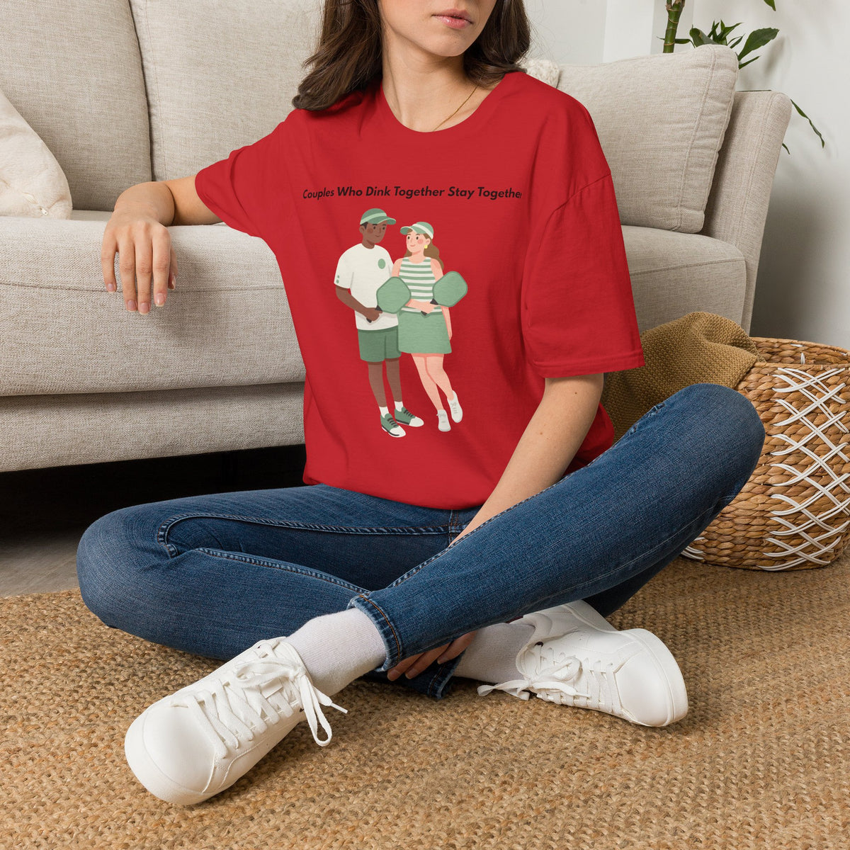 Couples Who Drink Together Stay Together T-Shirt | Matching Couple Illustration