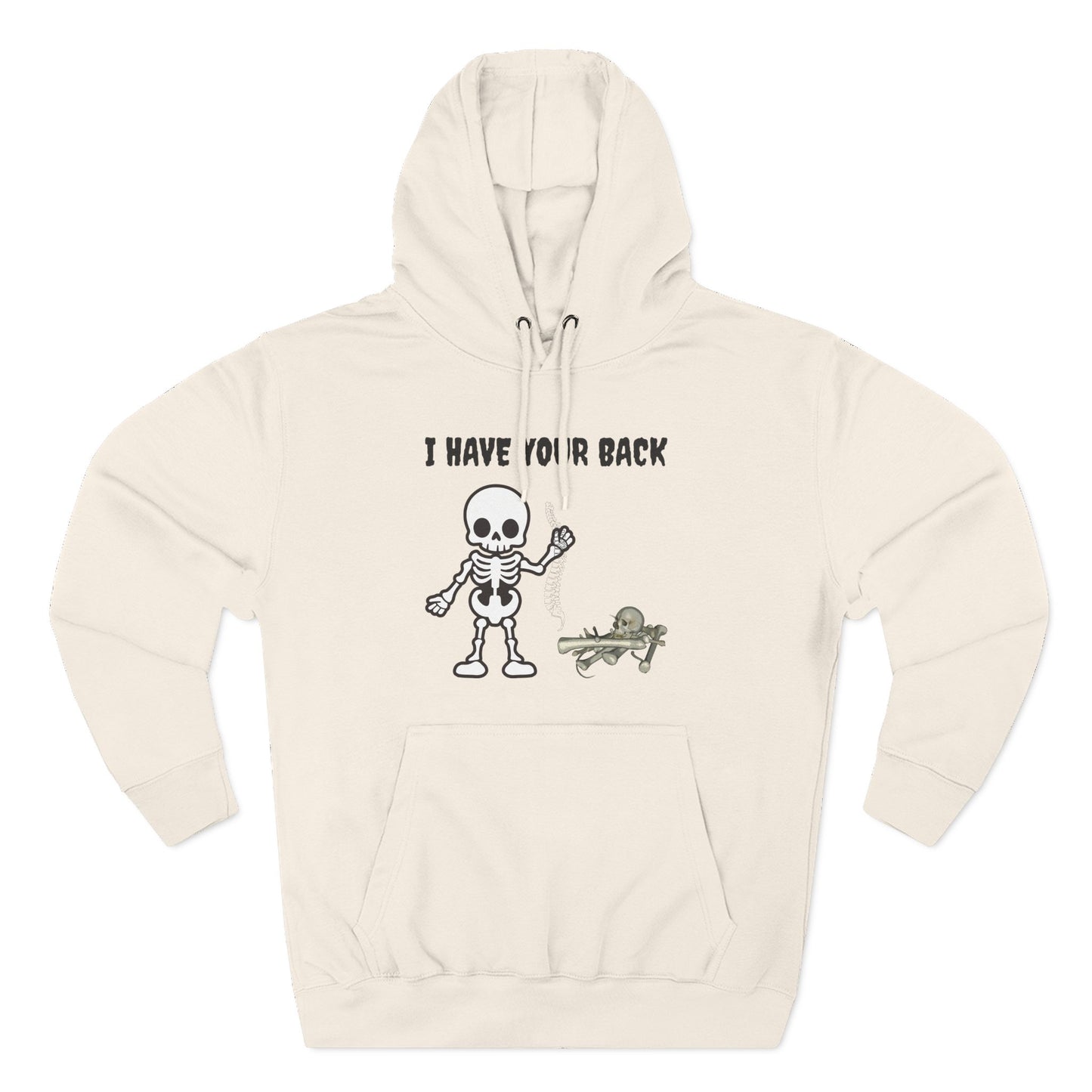 Skeleton Support Fleece Hoodie, Funny Sweatshirt, Unique Gift for Halloween, Cozy Fall Wear, Unisex Hoodie