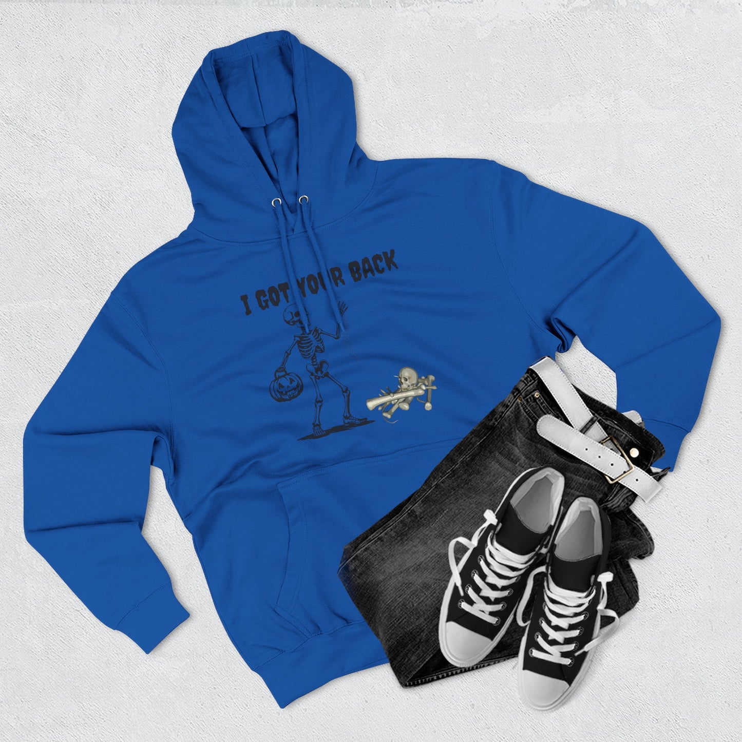 Fun Skeleton Hoodie, Halloween Gift, Cozy Fleece Sweatshirt, Unisex Pullover, Casual Wear, Unique Hoodie for Friends